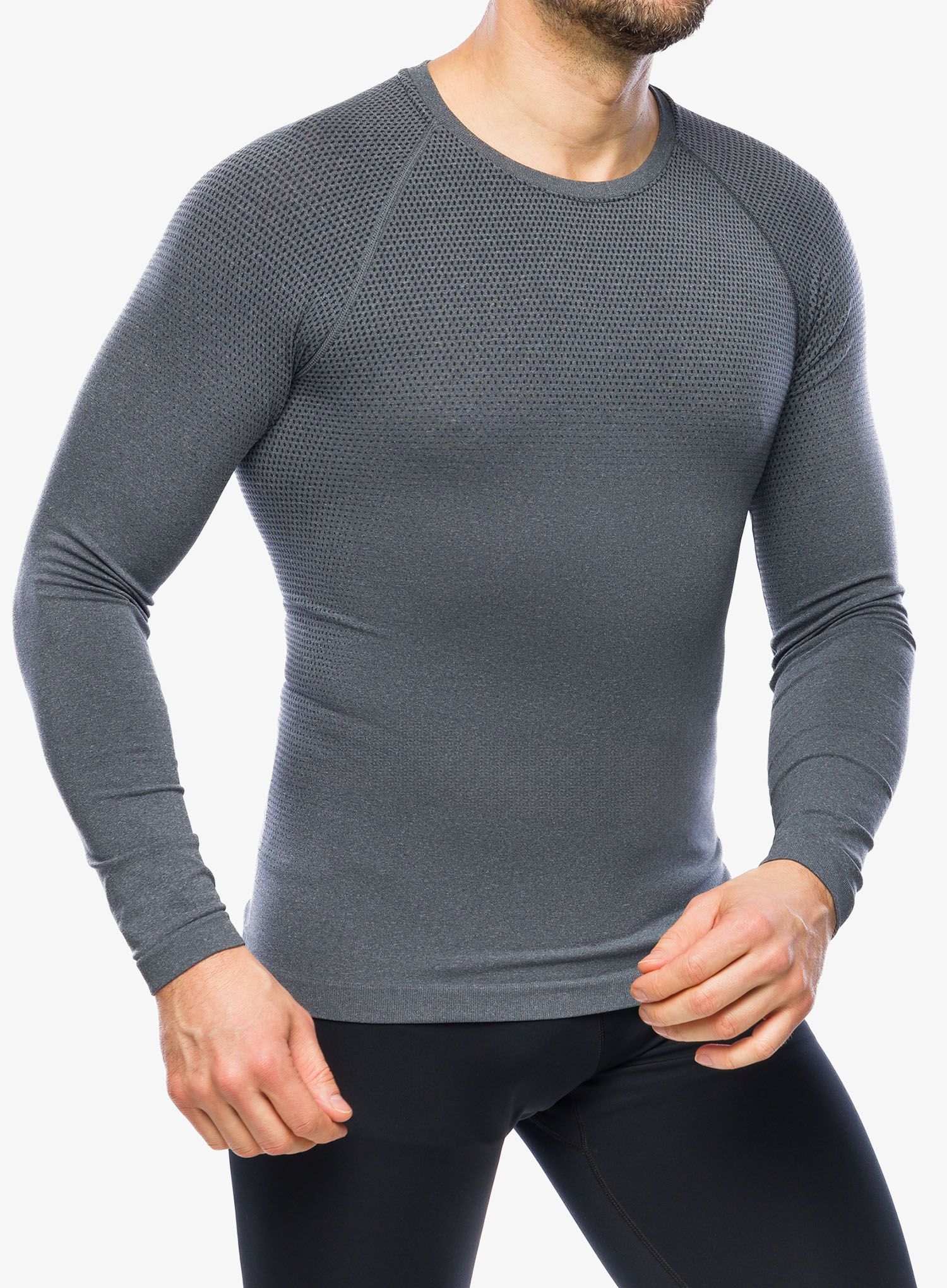Funkční mikina Odlo Performance Light Eco BL Top Crew Neck LS - grey melange