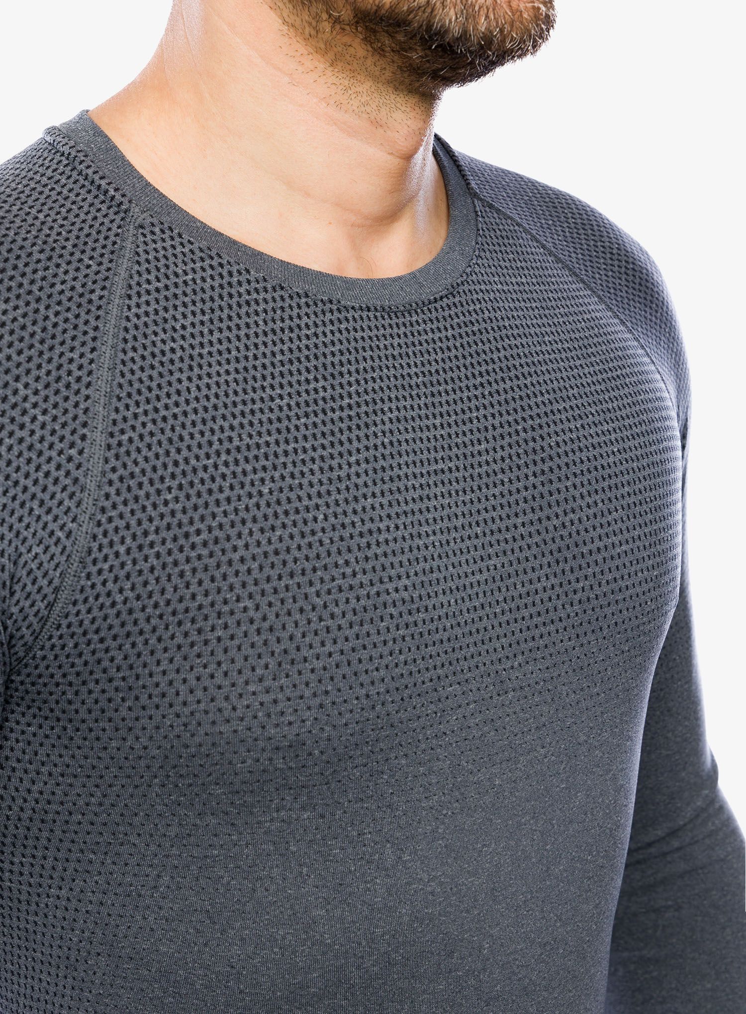 Funkční mikina Odlo Performance Light Eco BL Top Crew Neck LS - grey melange