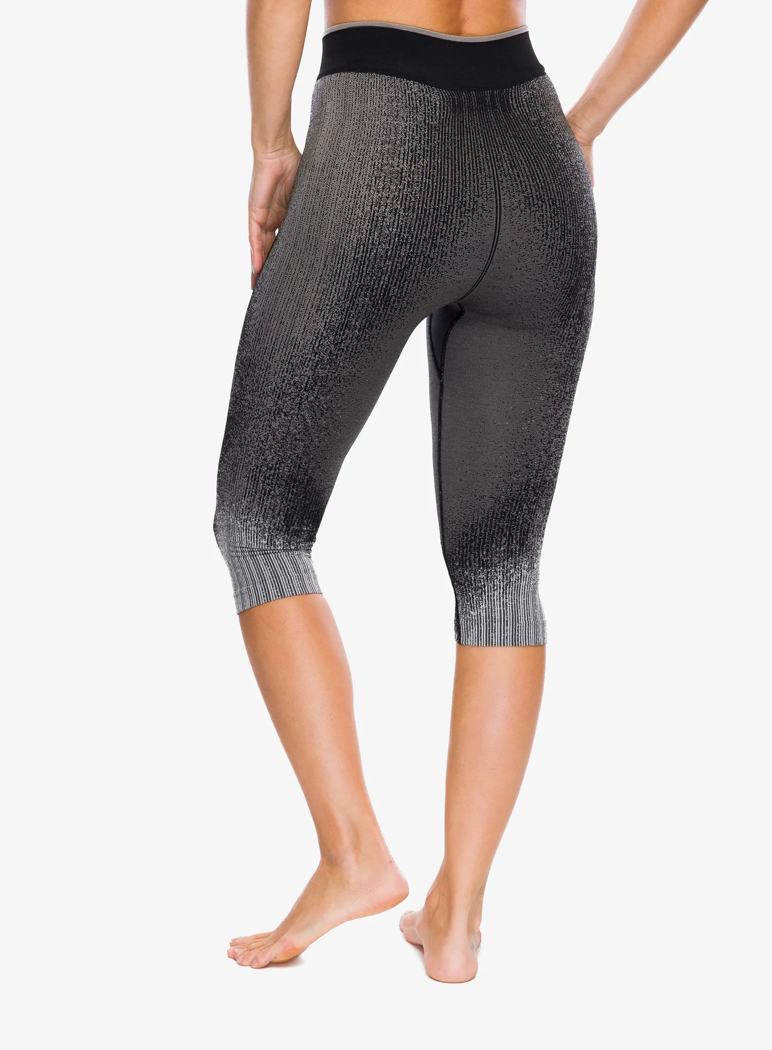 Termolegíny dámské Odlo Performance Warm Blackcomb BL Bottom 3/4 - black