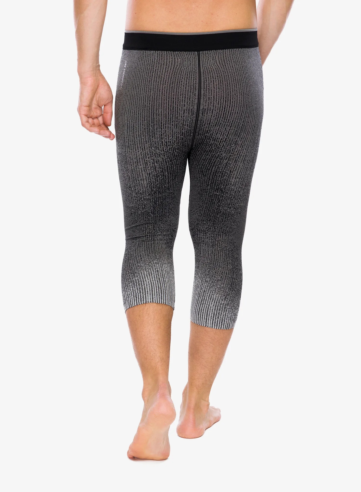 Termolegíny Odlo Performance Warm Blackcomb BL Bottom 3/4 - black