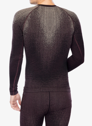 Funkční mikina Odlo Performance Warm Blackcomb BL Top Crew Neck LS - fudge