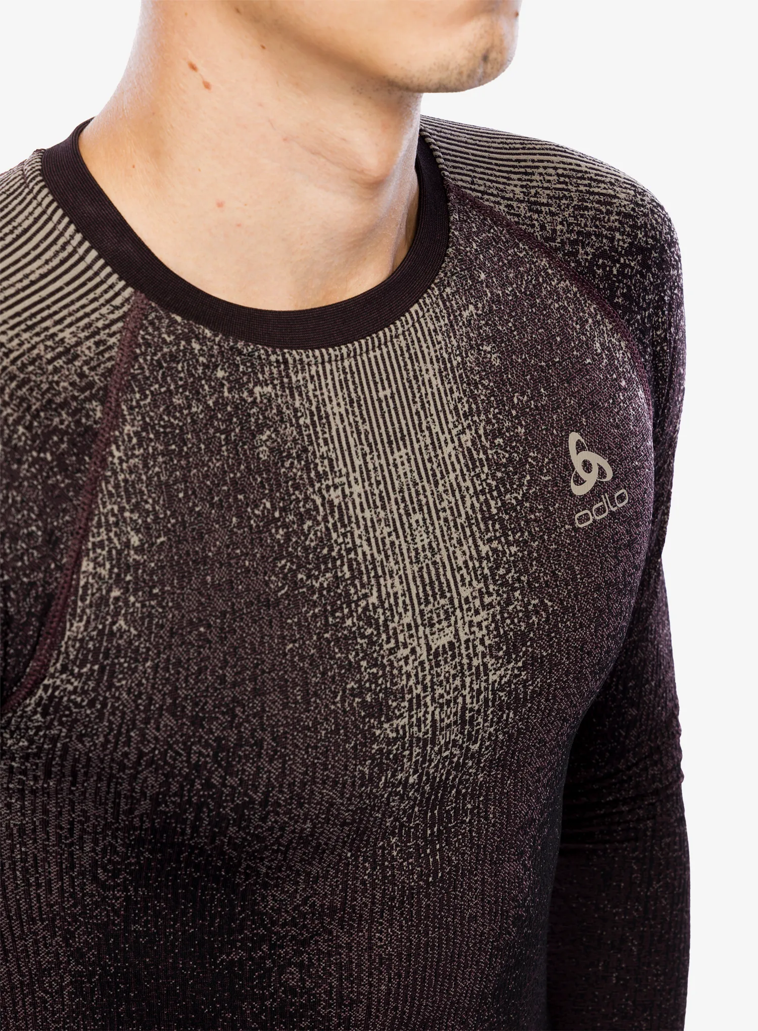 Funkční mikina Odlo Performance Warm Blackcomb BL Top Crew Neck LS - fudge