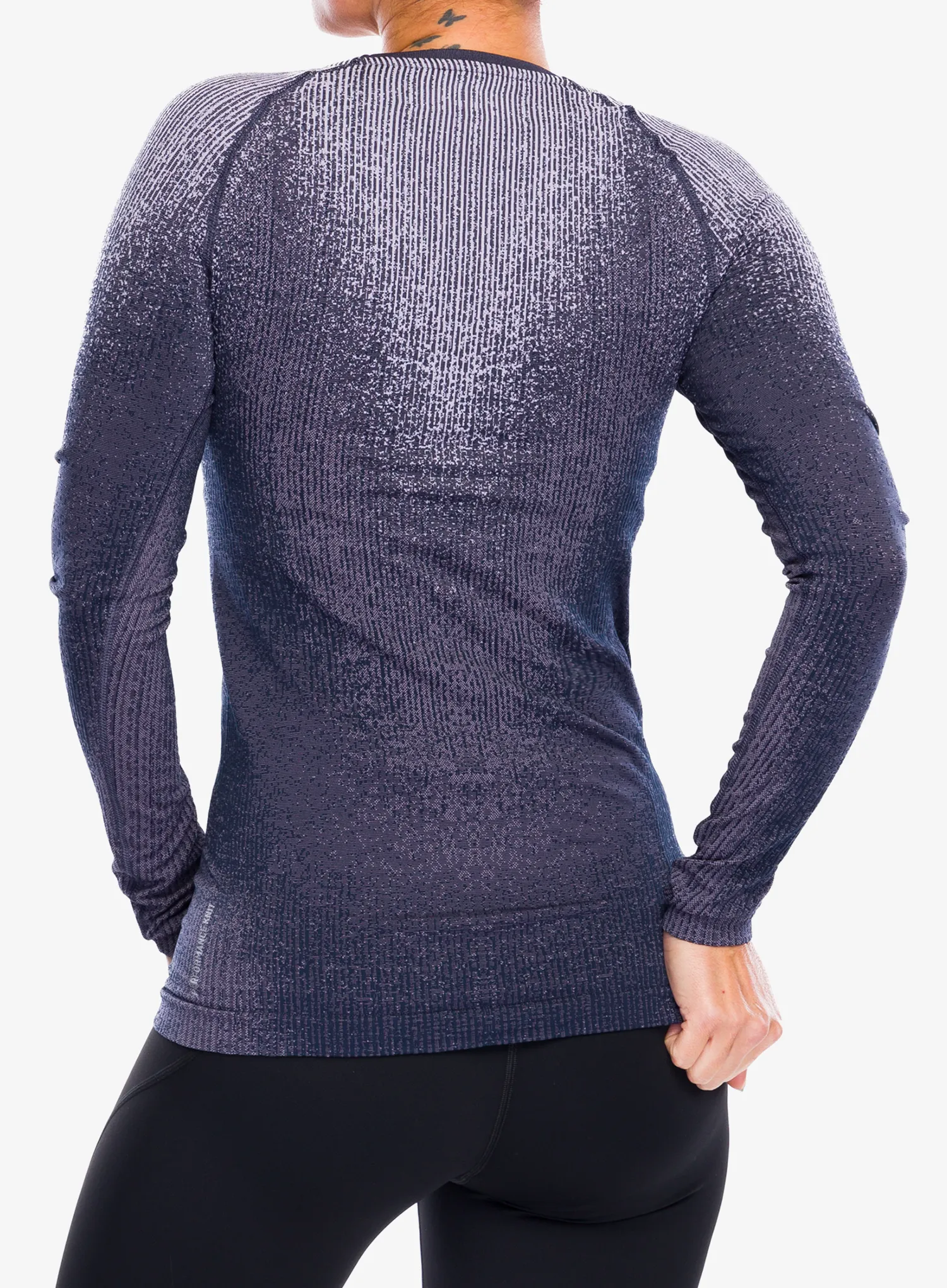 Dámská funkční mikina Odlo Performance Warm Blackcomb BL Top Crew Neck LS - gray ridge