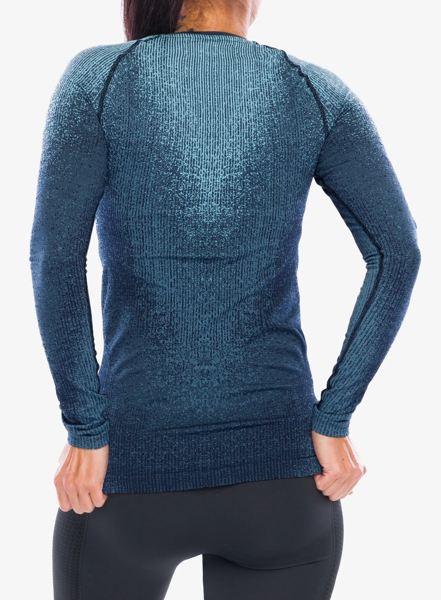 Dámská funkční mikina Odlo Performance Warm Blackcomb BL Top Crew Neck LS - provincial blue