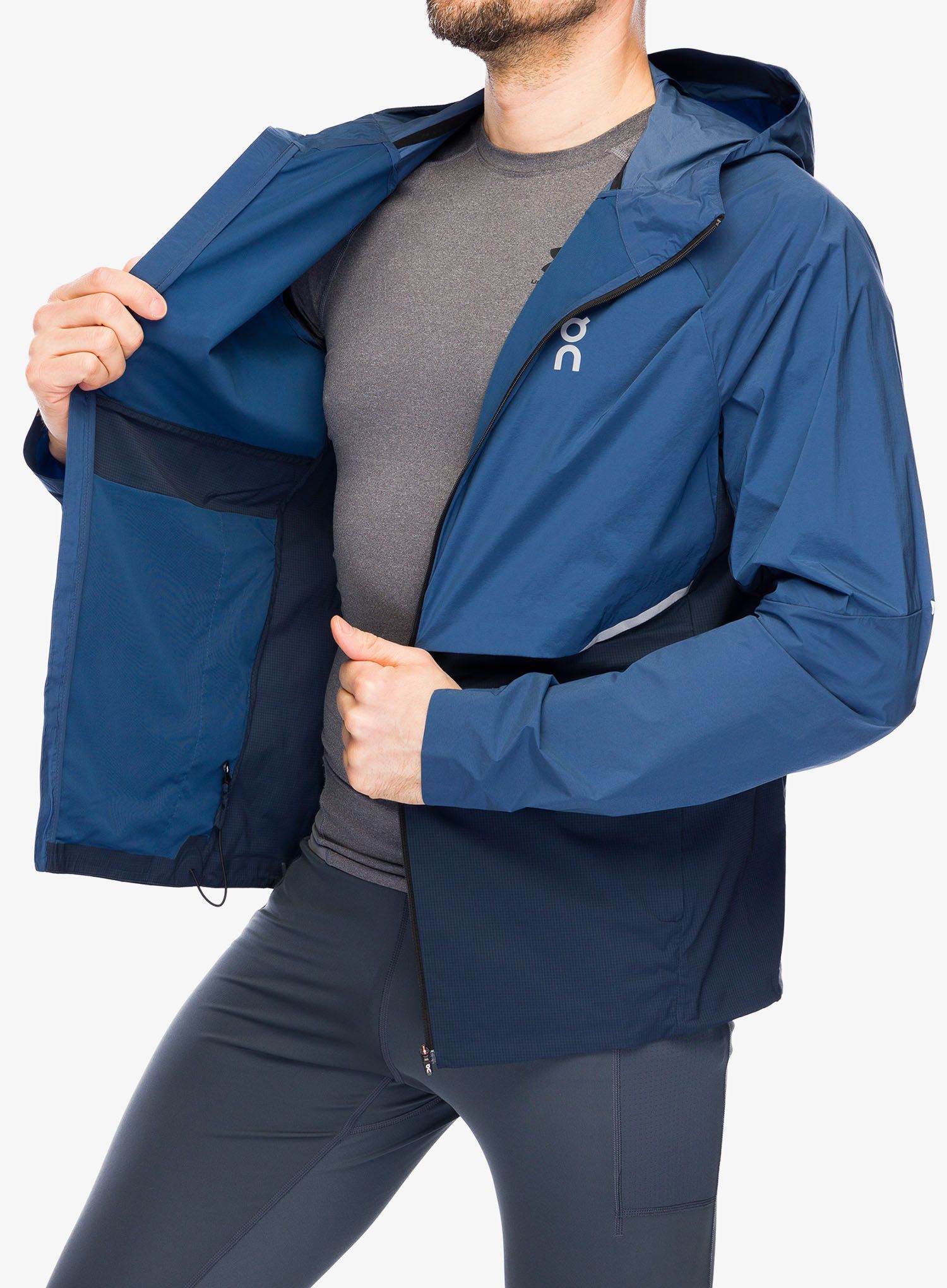 Bunda na běhání On Core Jacket - denim/navy