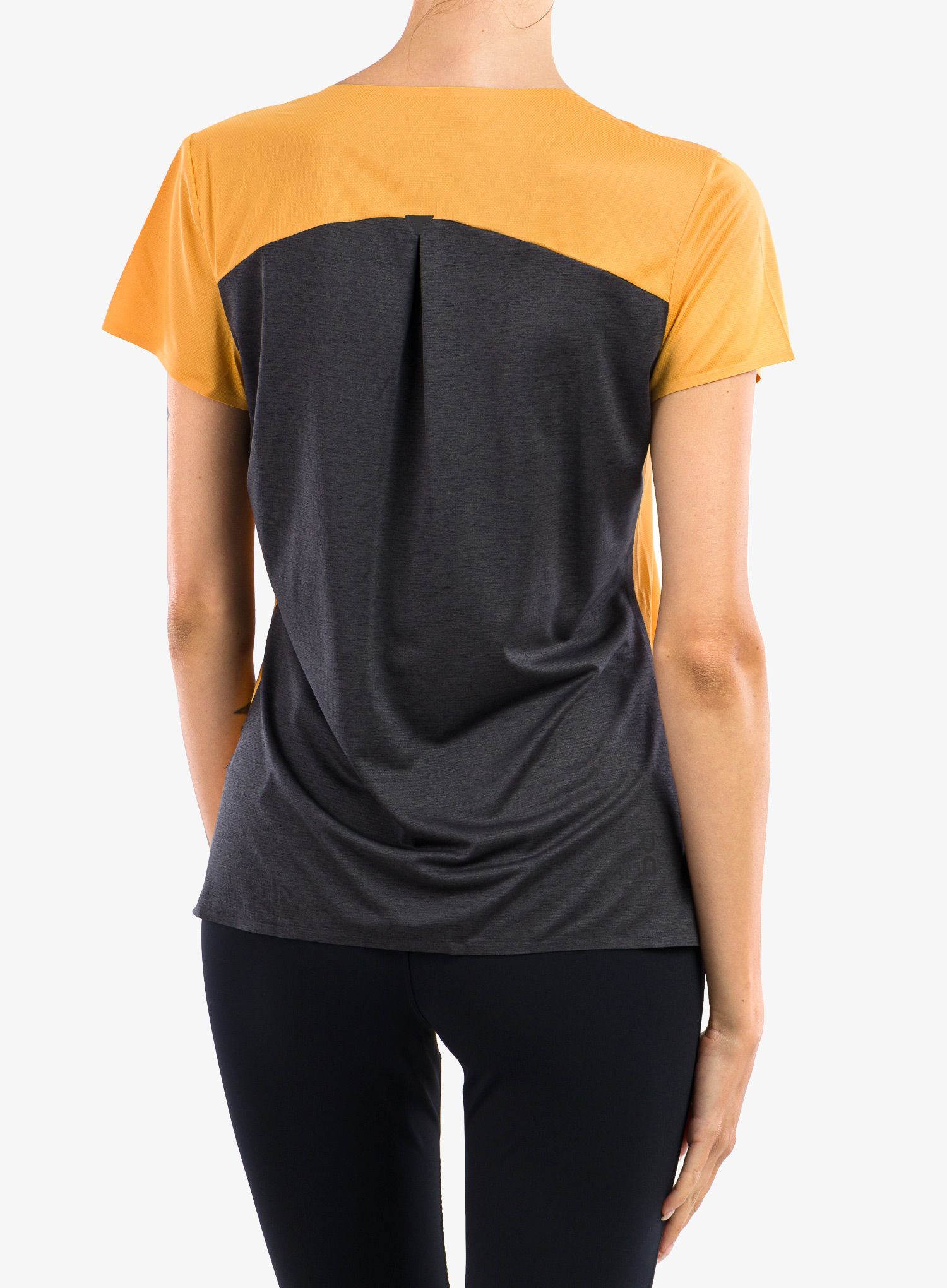 Běžecké tričko dámské On Performance-T - mango/black
