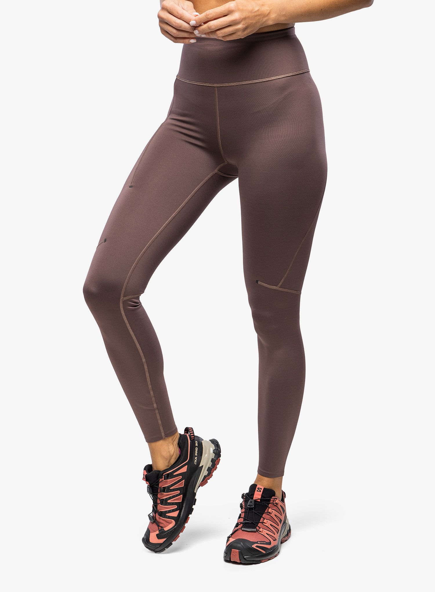 Dámské běžecké legíny On Performance Winter Tights - grape