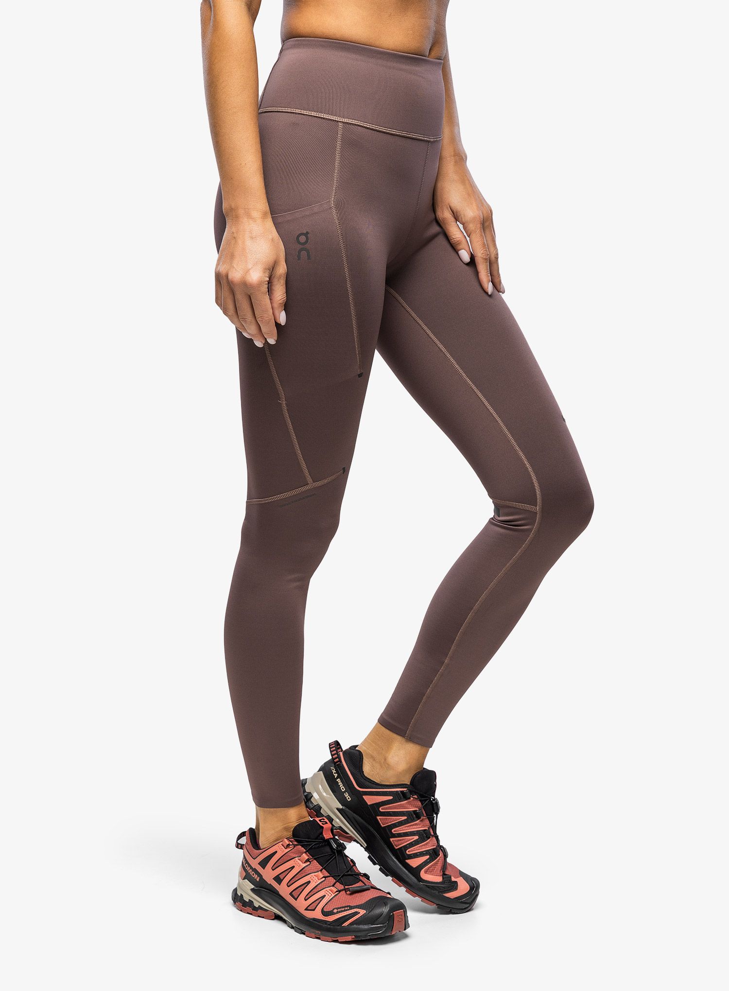 Dámské běžecké legíny On Performance Winter Tights - grape