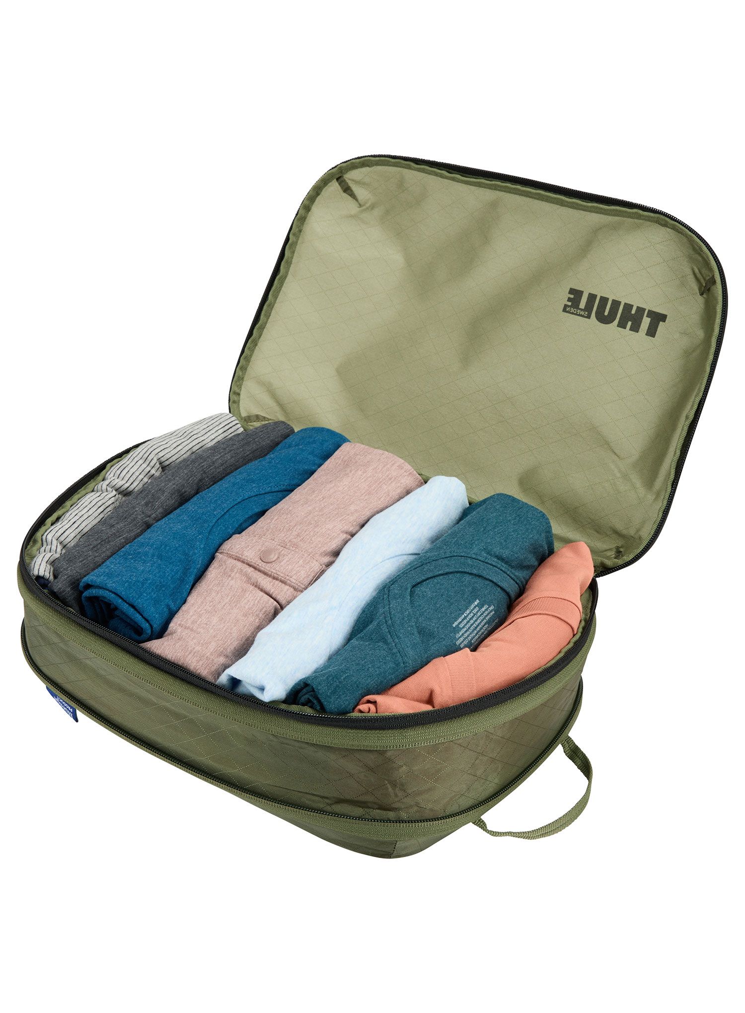 Cestovní organizér Thule Compression Packing Cube Medium - soft green