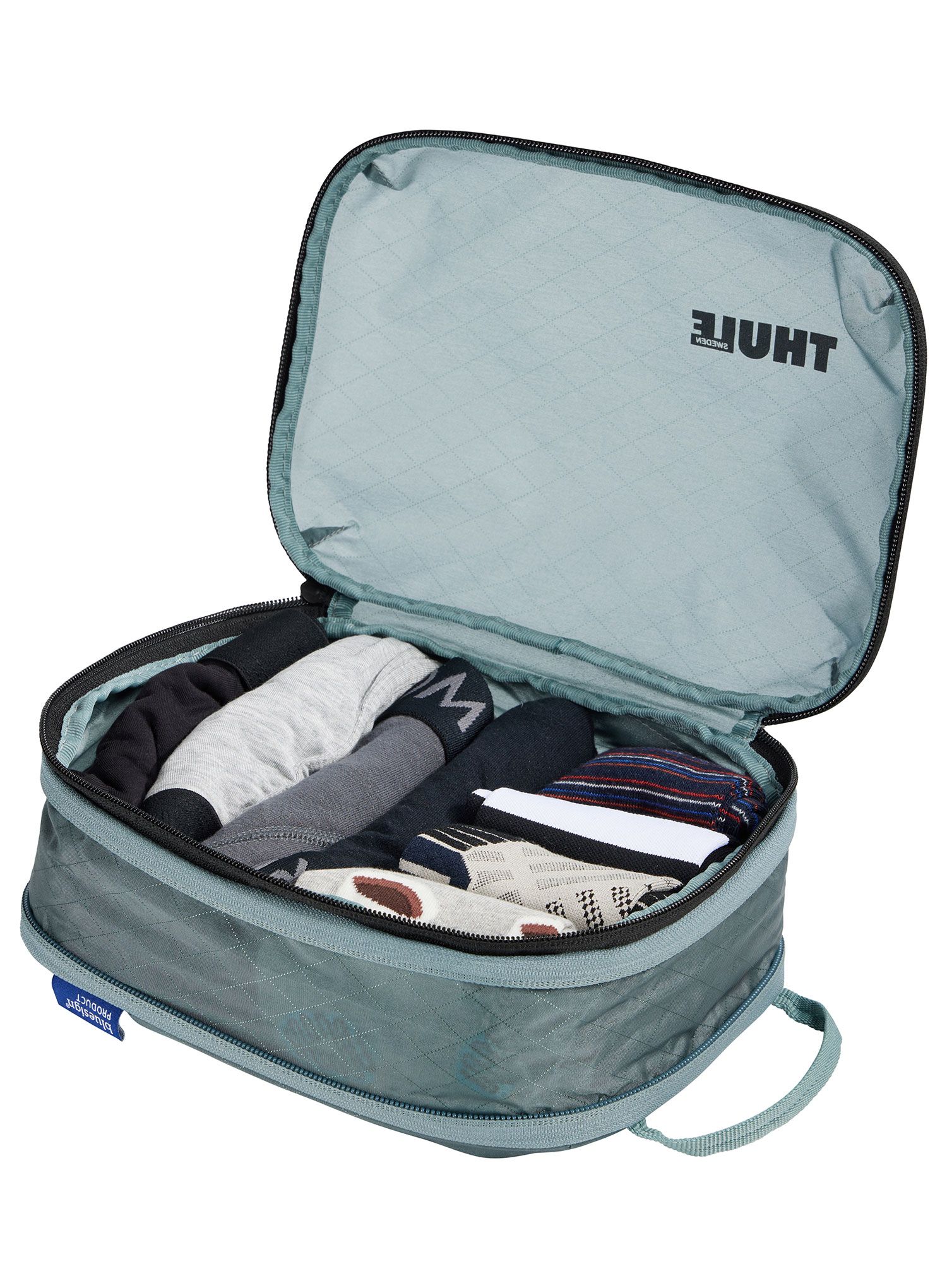 Cestovní organizér Thule Compression Packing Cube Small - pond gray