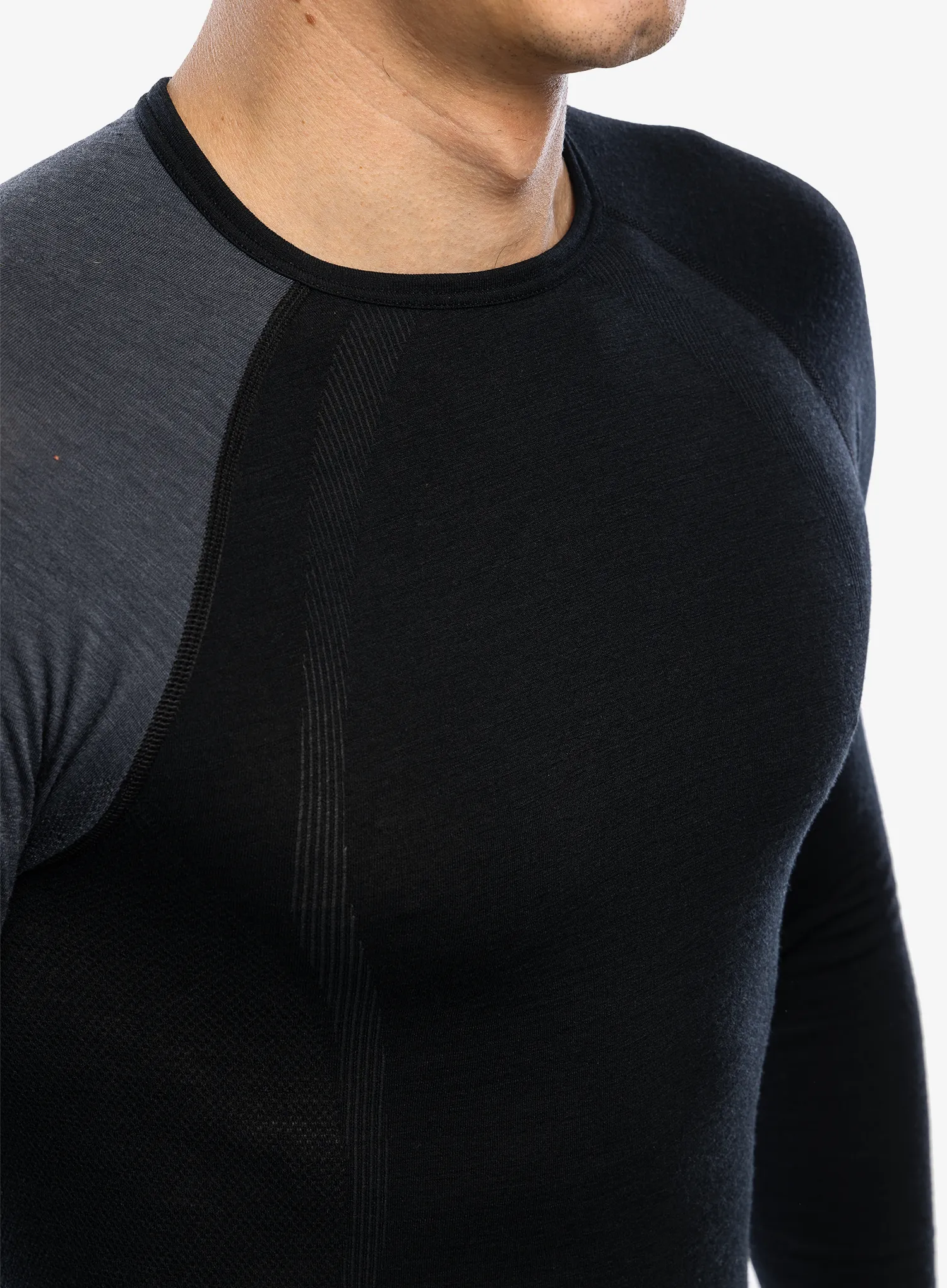 Funkční mikina Ortovox 120 Comp Light Long Sleeve - black raven