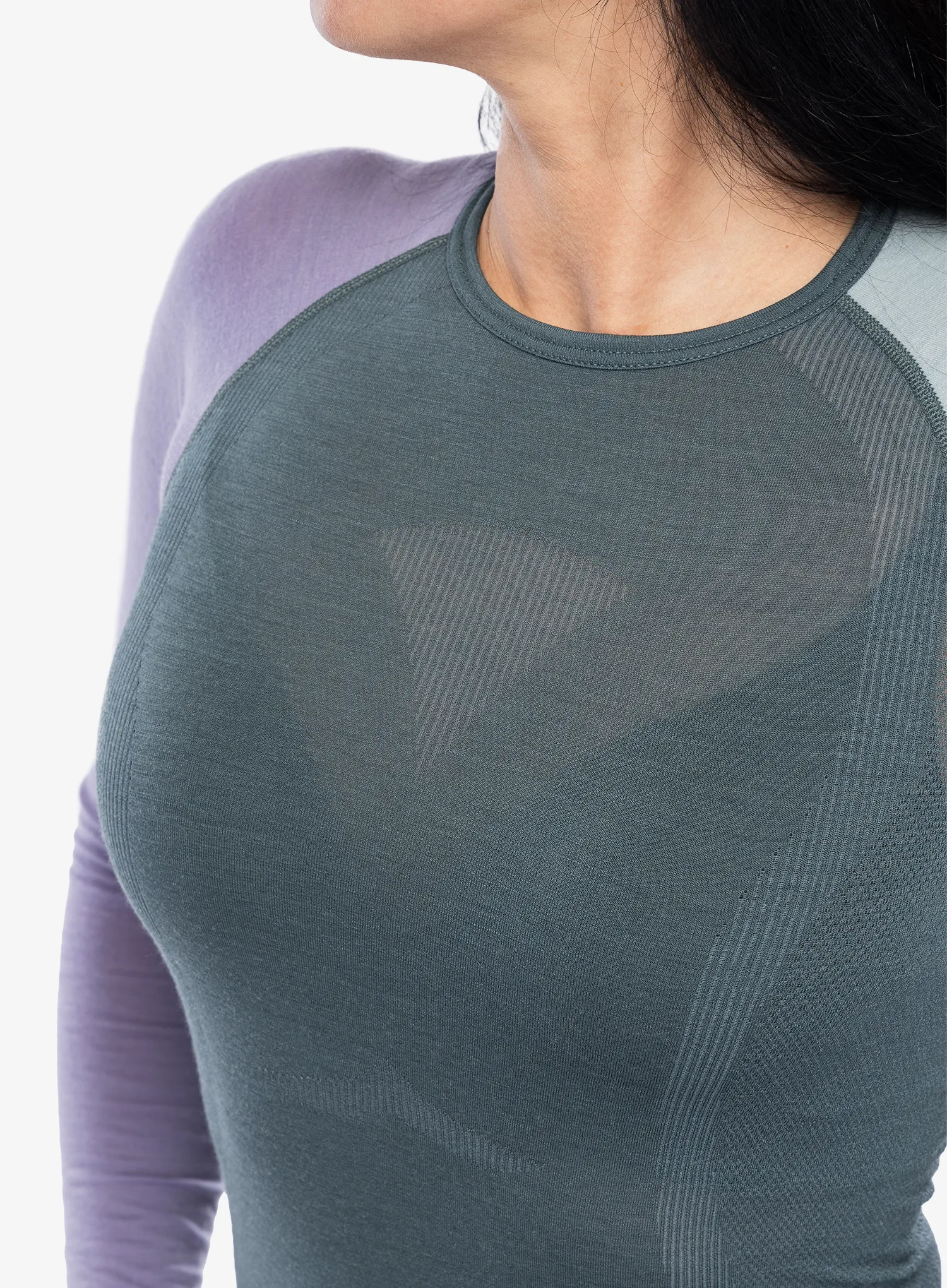 Dámská funkční mikina Ortovox 120 Comp Light Long Sleeve - dark arctic grey
