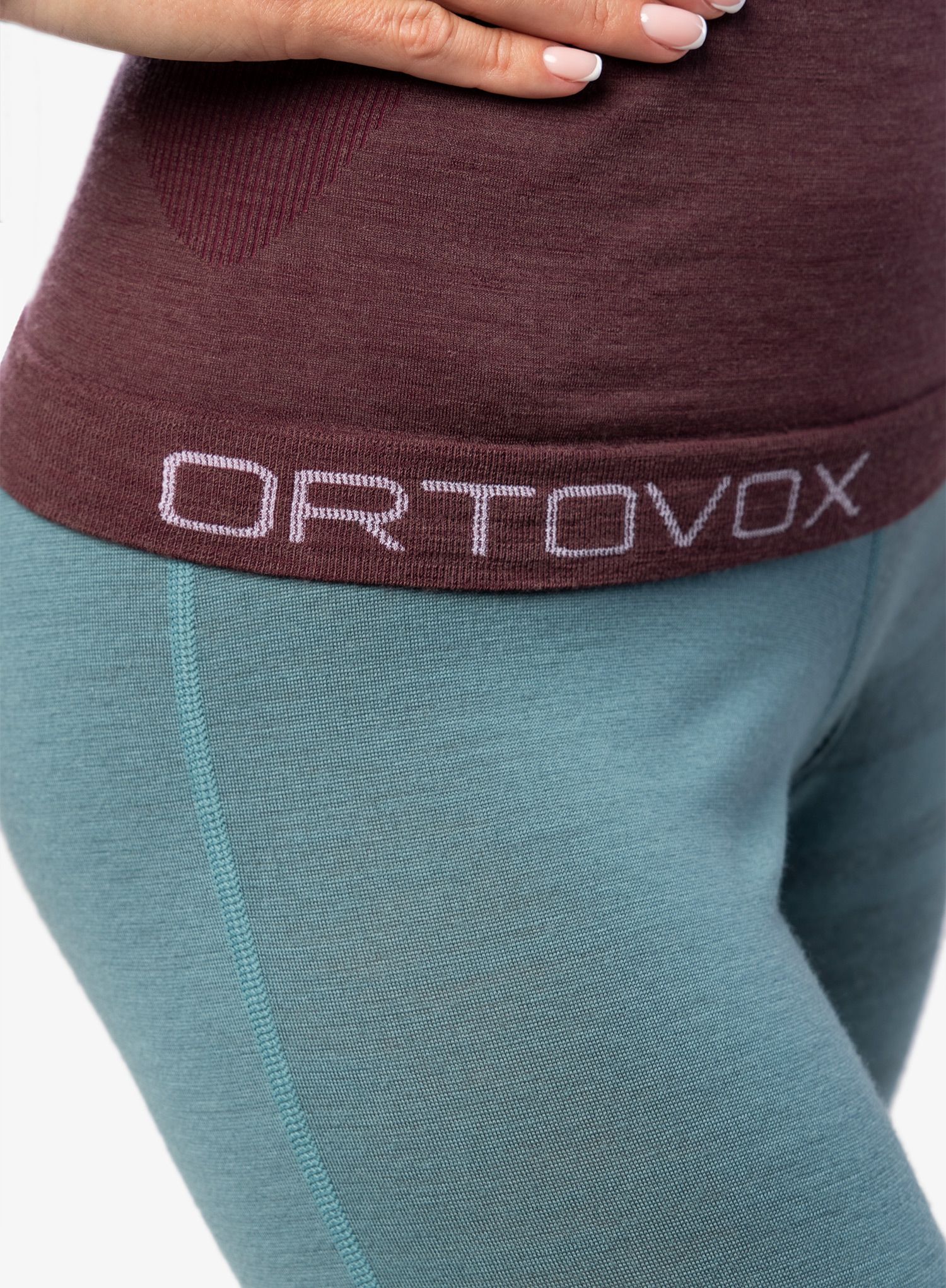 Funkční mikina dámská Ortovox 120 Comp Light Long Sleeve - winetasting