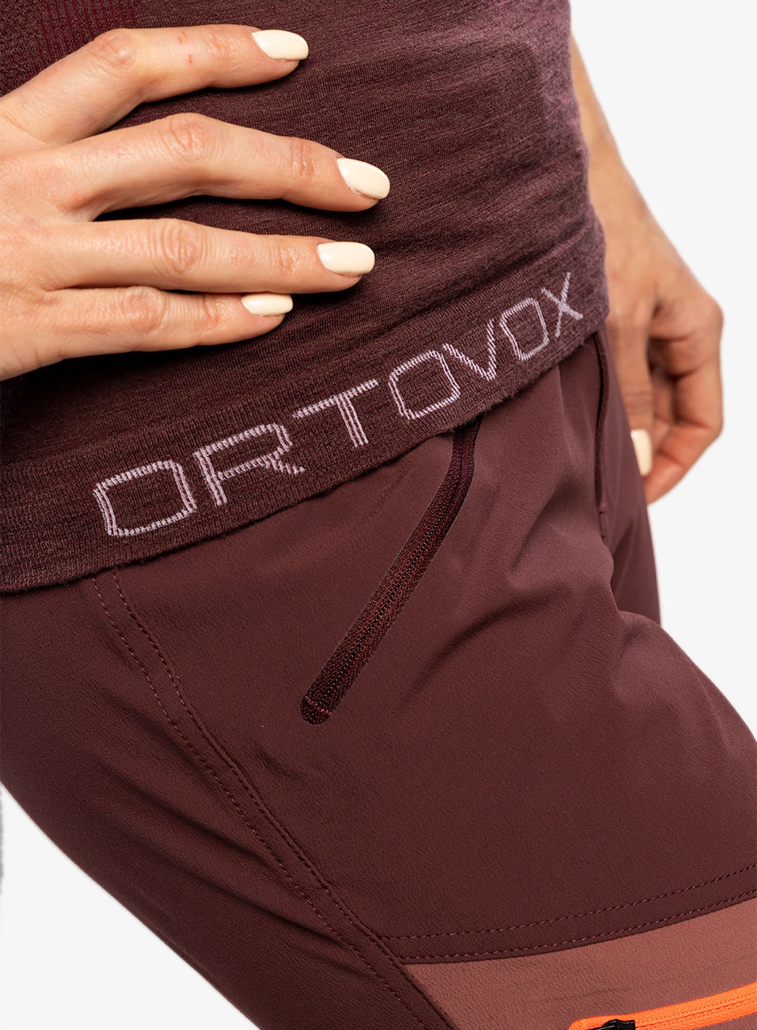 Termo triko dámské Ortovox 120 Comp Light Short Sleeve - winetasting