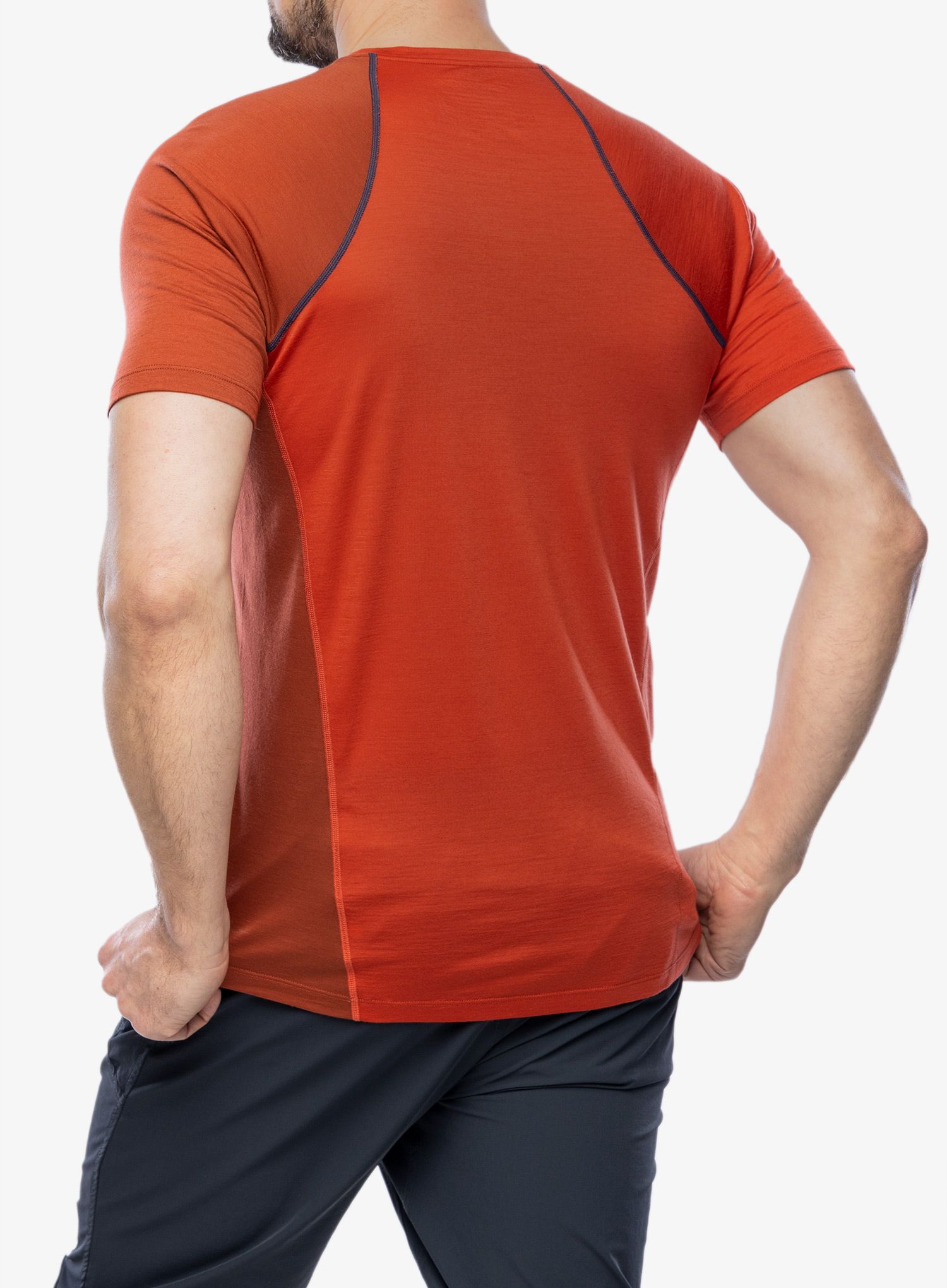 Merino triko Ortovox 120 Cool Tec Fast Upward TS - clay orange