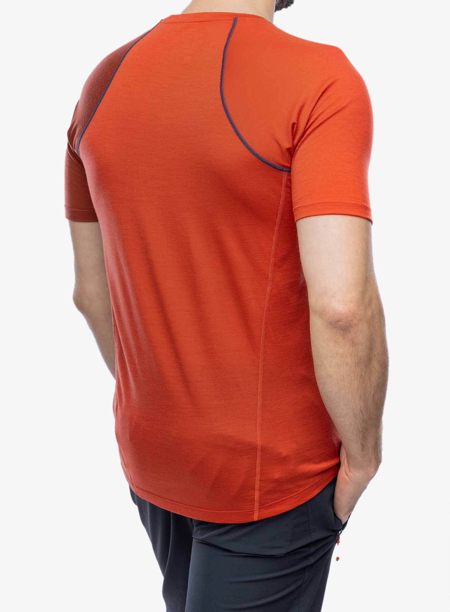 Merino triko Ortovox 120 Cool Tec Fast Upward TS - clay orange