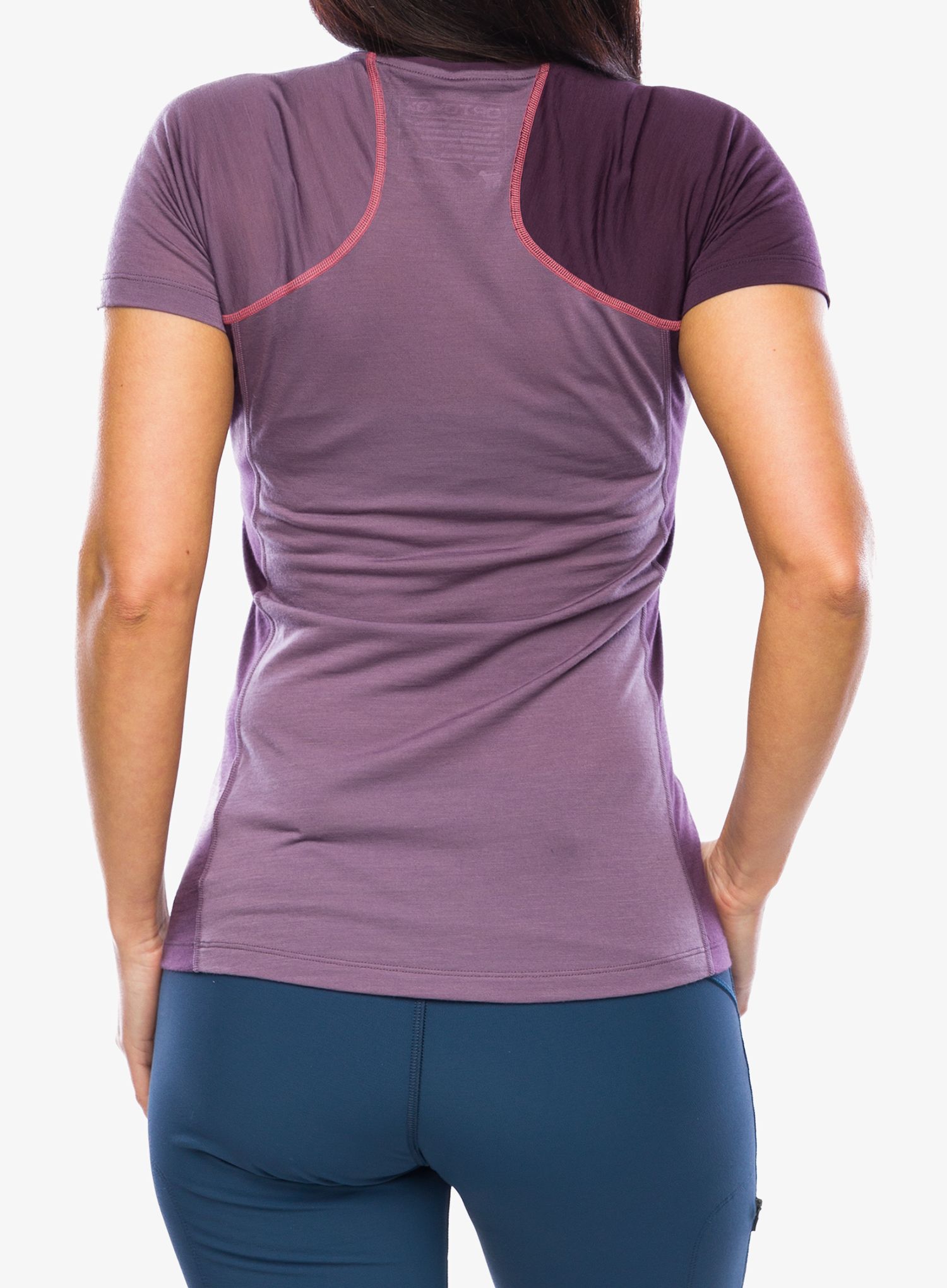 Merino triko dámské Ortovox 120 Cool Tec Fast Upward TS - wild berry