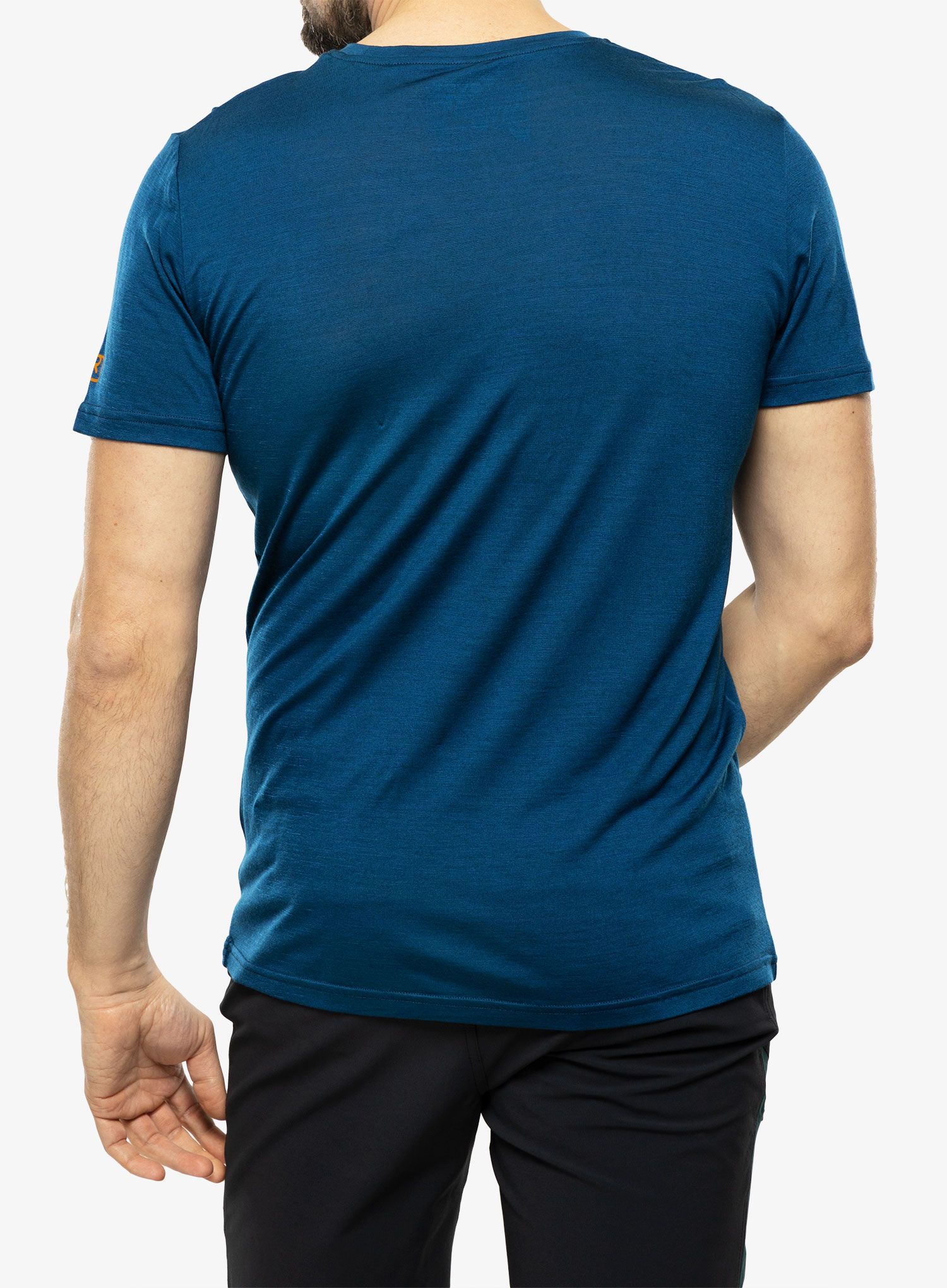 Merino triko Ortovox 140 Cool Vintage Badge TS - petrol blue