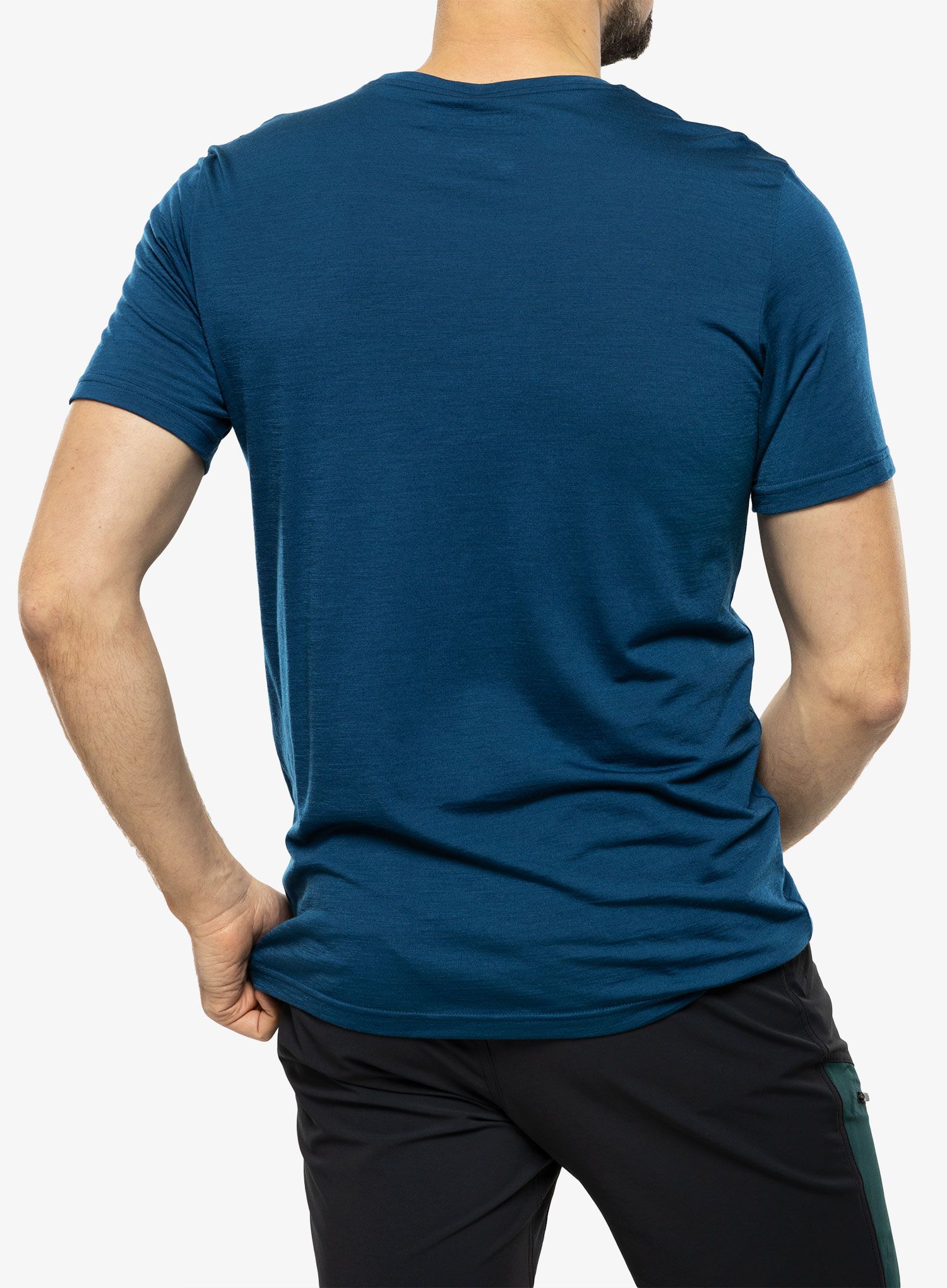 Merino triko Ortovox 150 Cool Mtn Protector TS - petrol blue