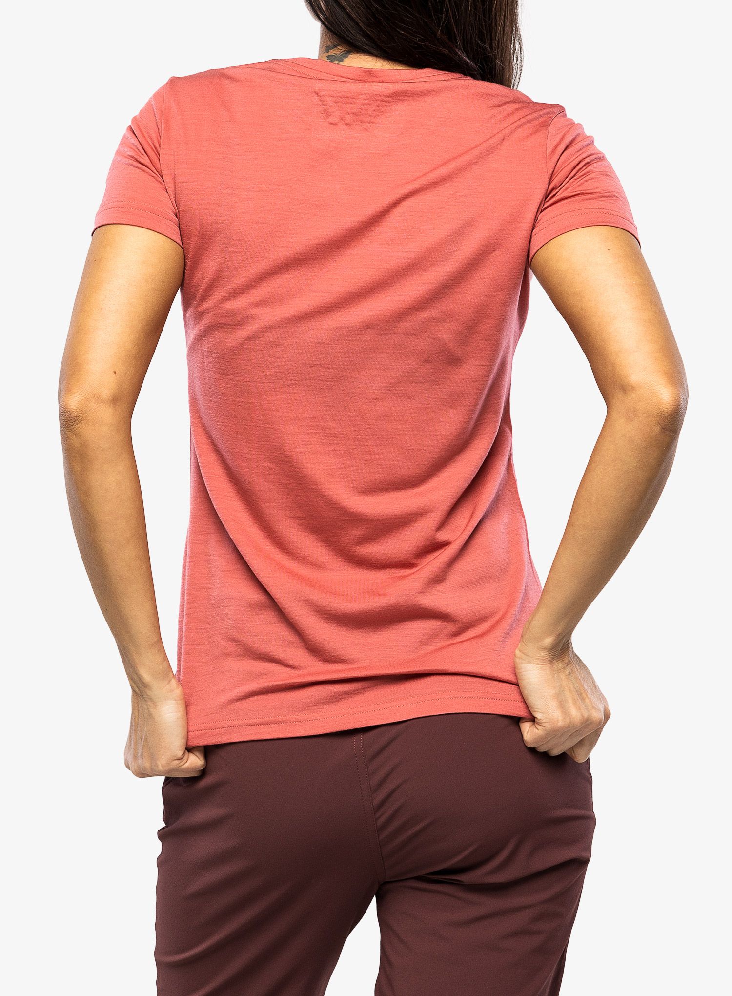 Merino triko dámské Ortovox 150 Cool Mtn Protector TS - wild rose