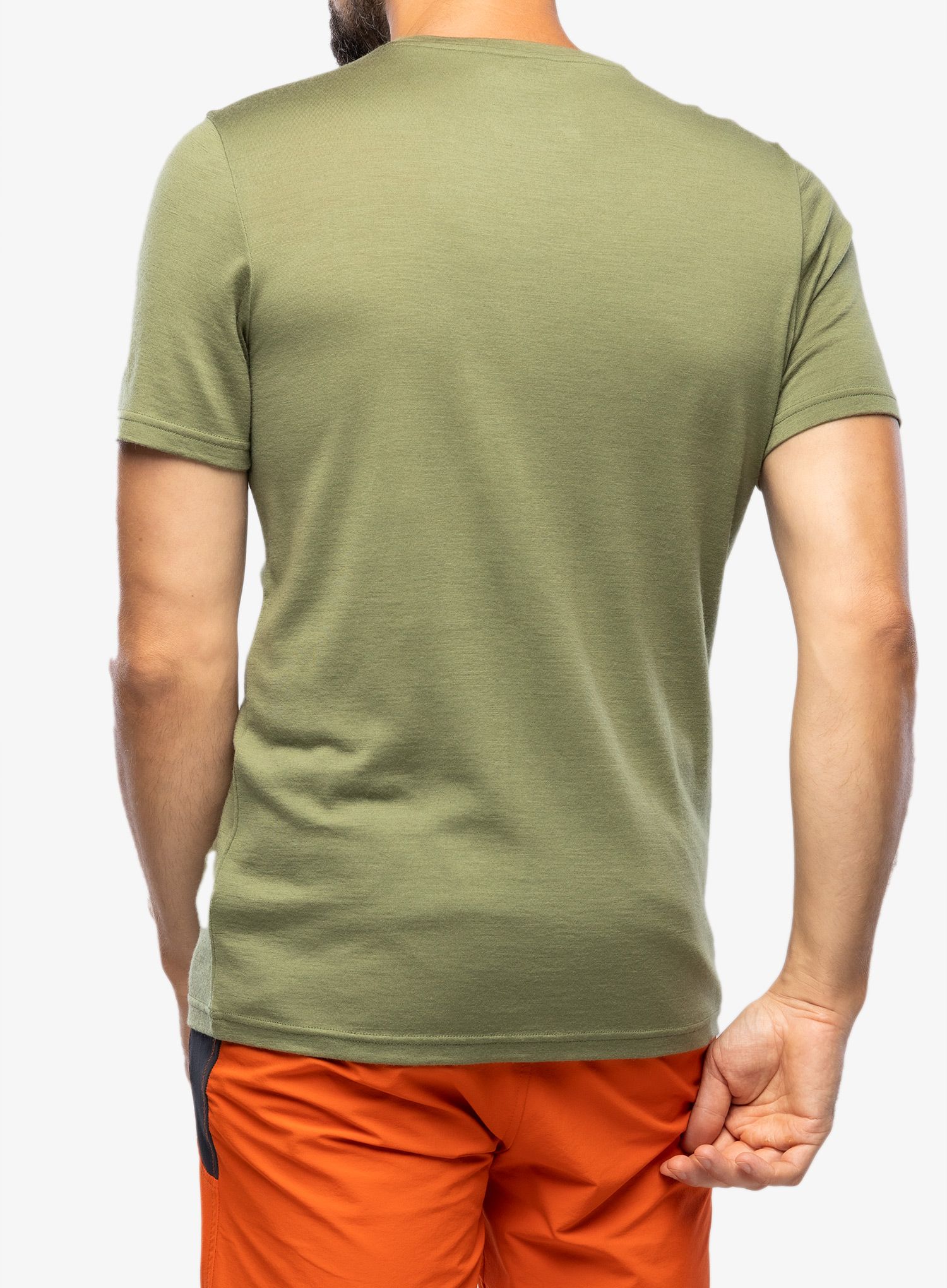 Merino triko pánské Ortovox 185 Merino Square TS - wild herbs