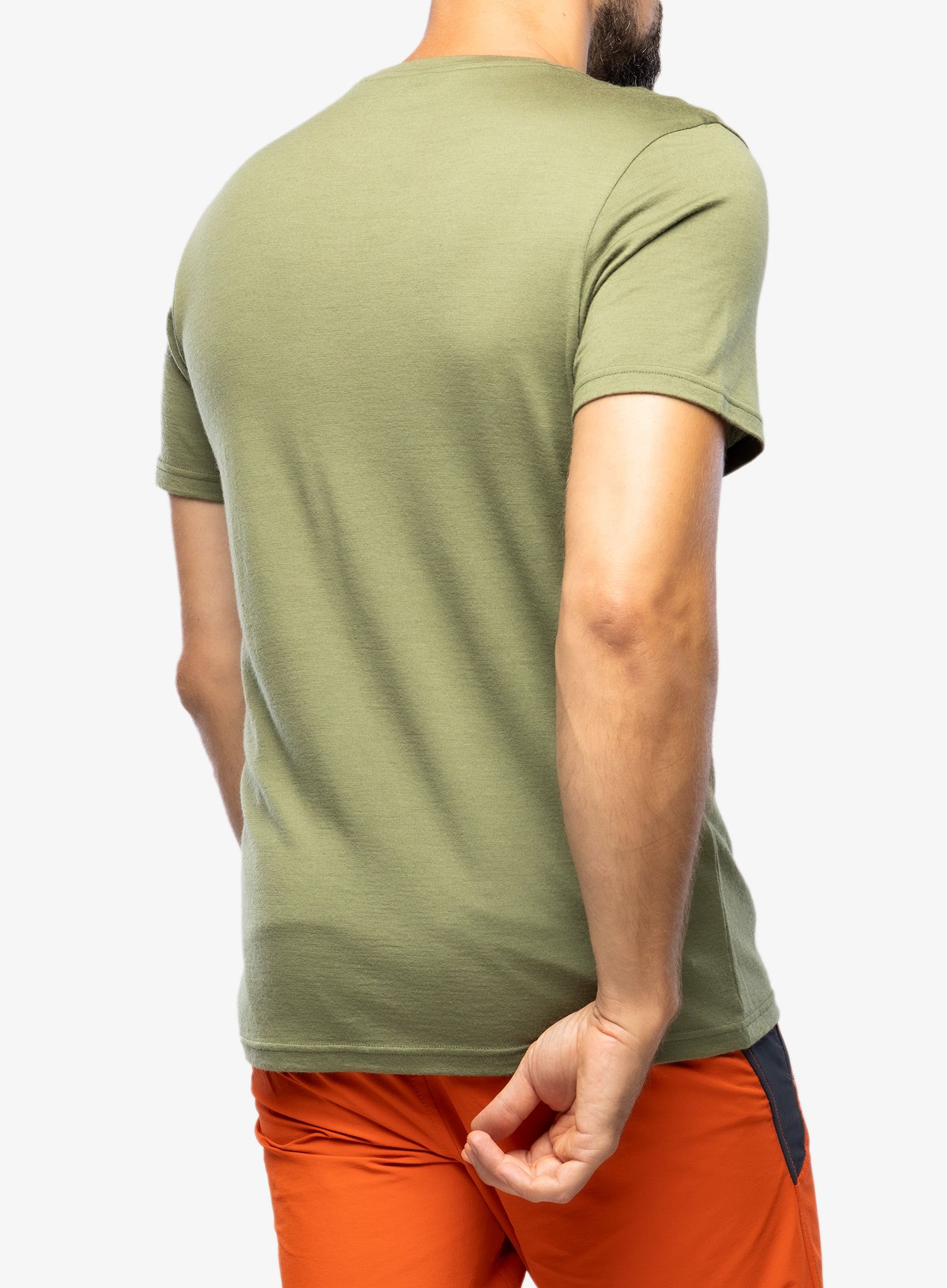 Merino triko pánské Ortovox 185 Merino Square TS - wild herbs