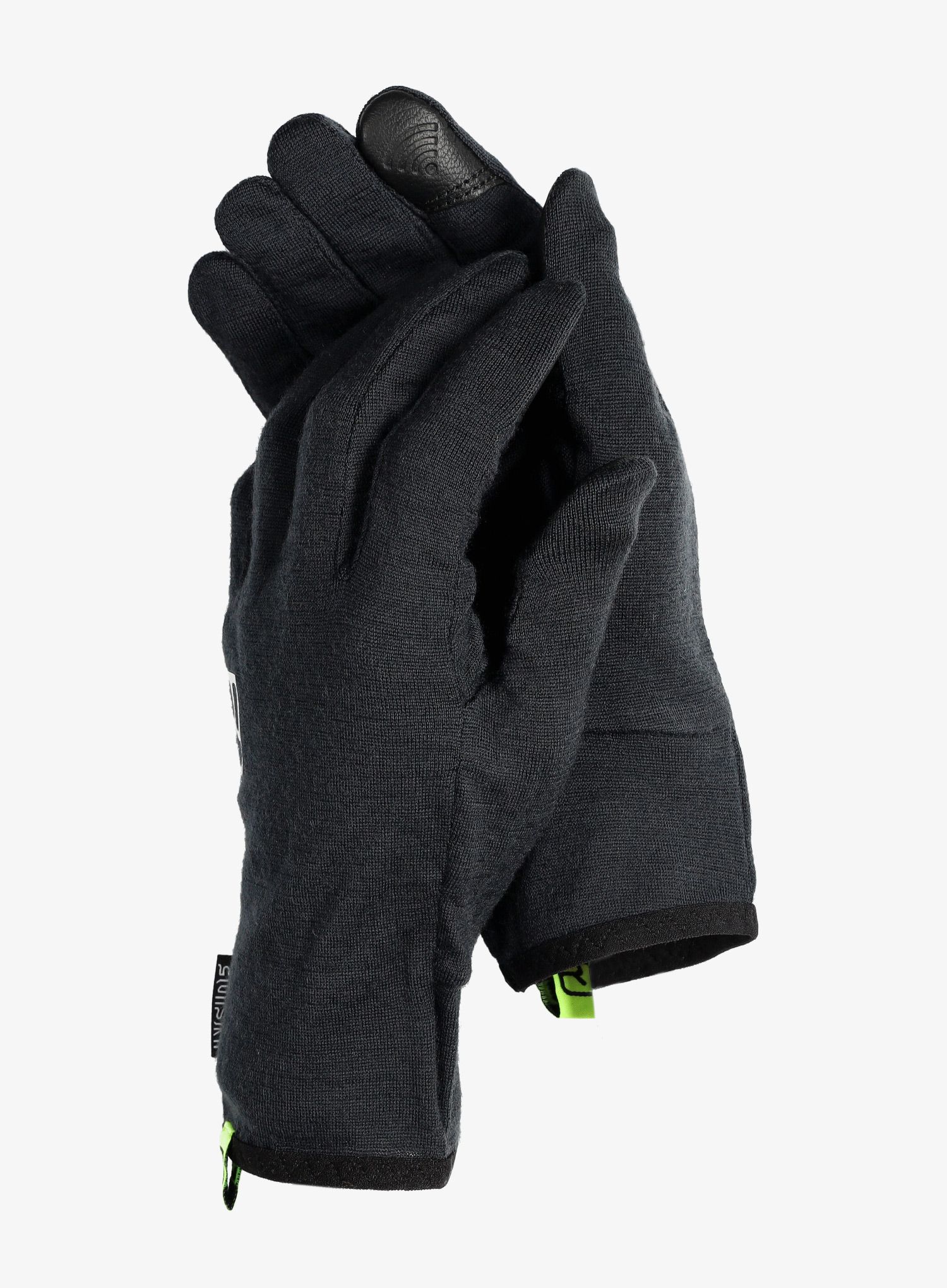 Vlněné rukavice Ortovox 185 Rock'N'Wool Glove Liner - blk raven