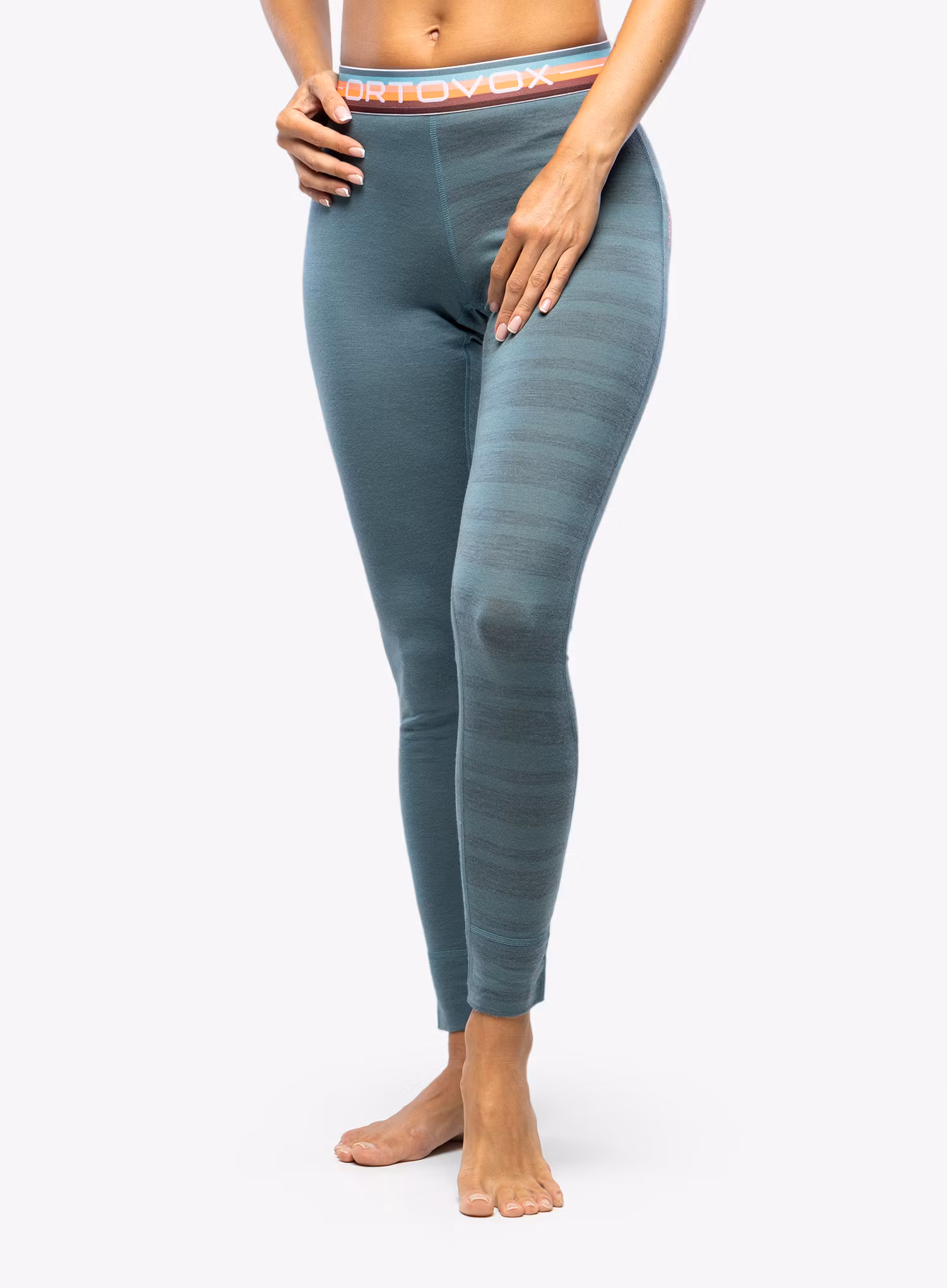Termo legíny dámské Ortovox 185 Rock N Wool Long Pants - arctic grey