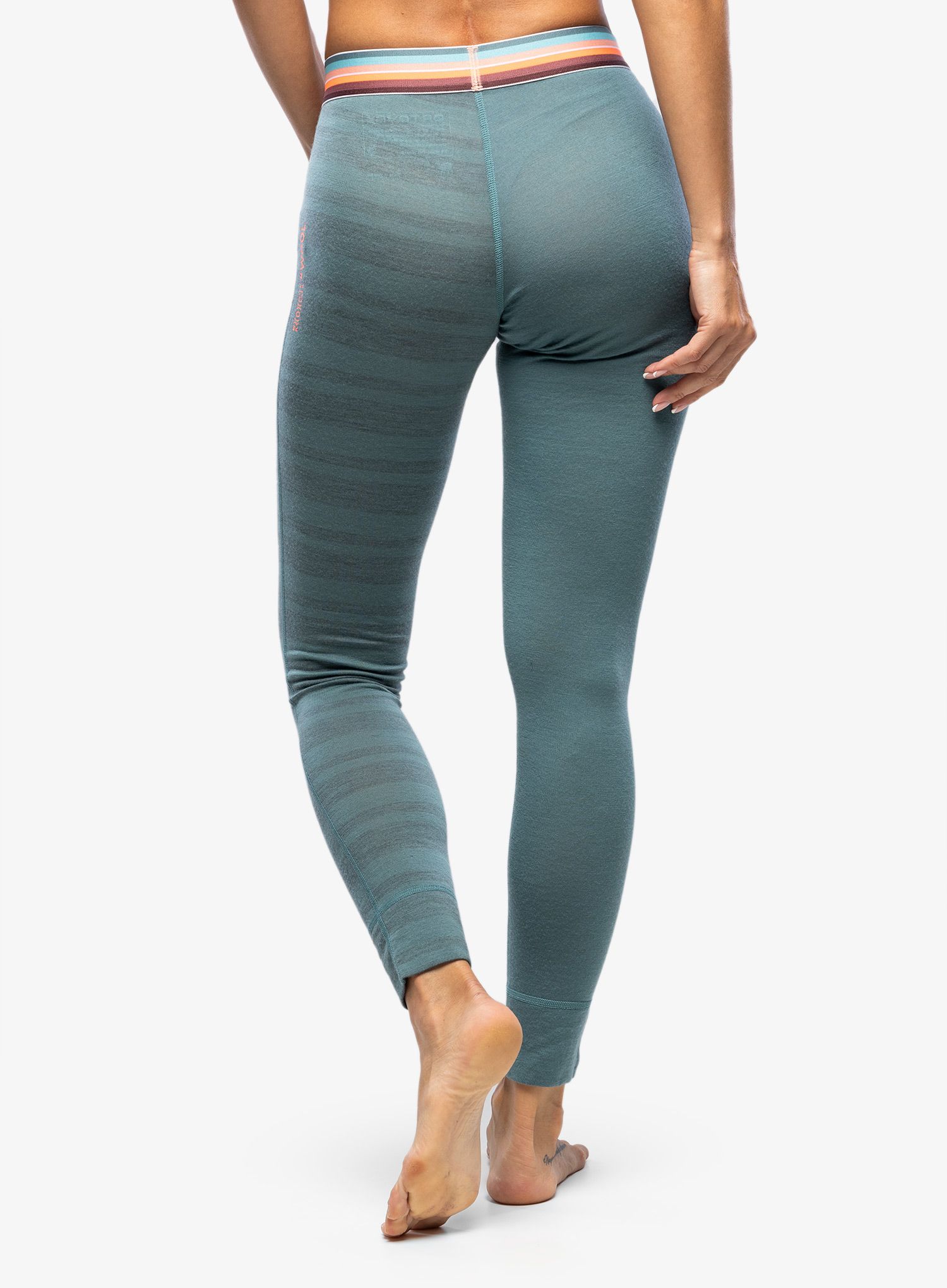 Termo legíny dámské Ortovox 185 Rock N Wool Long Pants - arctic grey