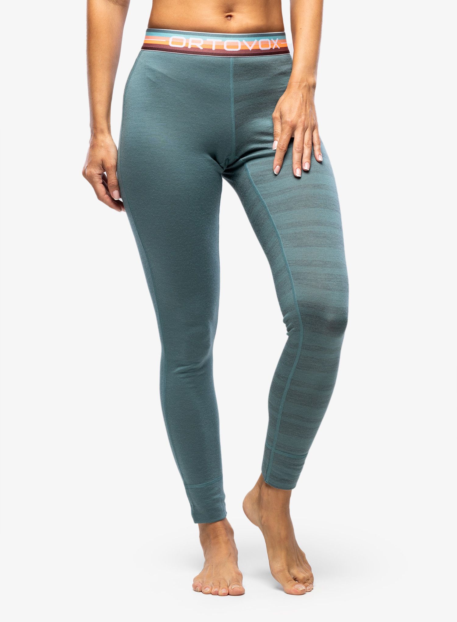 Termo legíny dámské Ortovox 185 Rock N Wool Long Pants - arctic grey