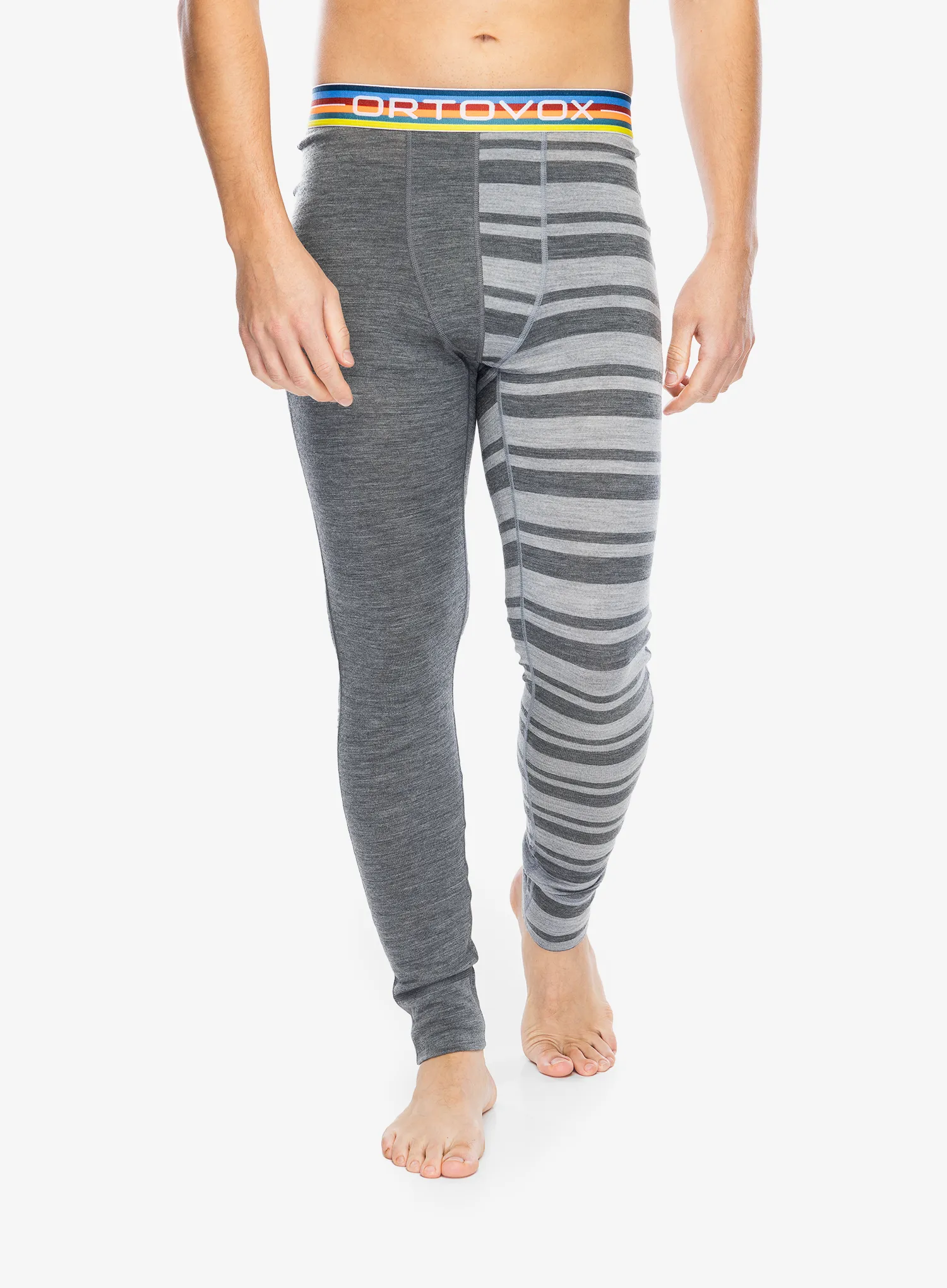 Termolegíny Ortovox 185 Rock N Wool Long Pants - grey blend