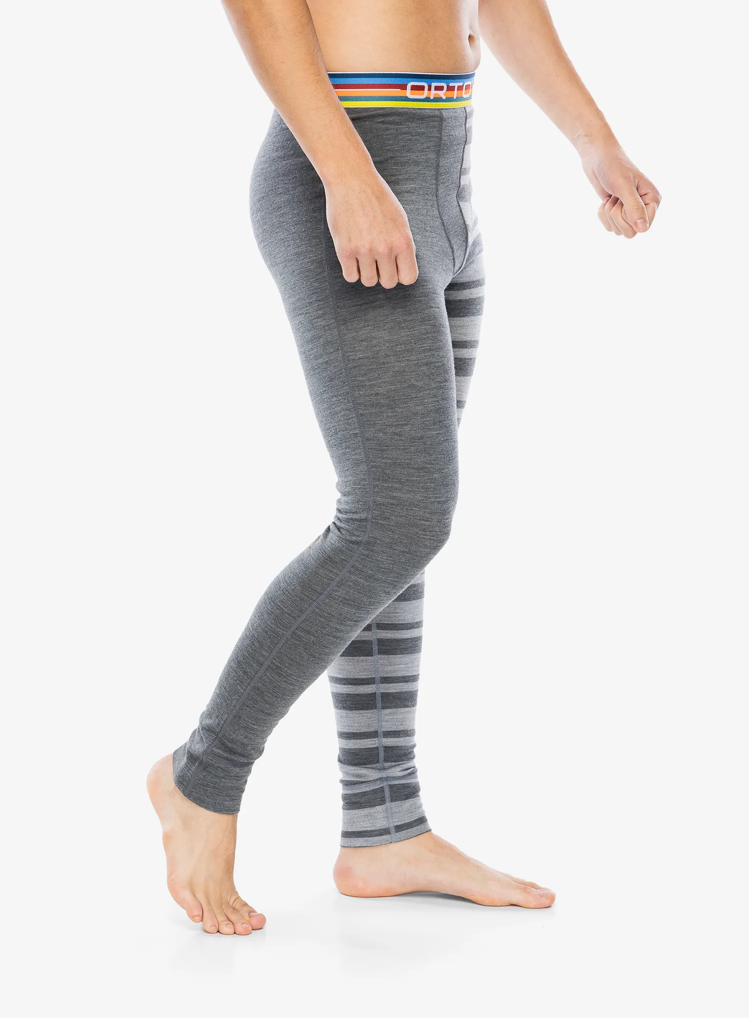 Termolegíny Ortovox 185 Rock N Wool Long Pants - grey blend