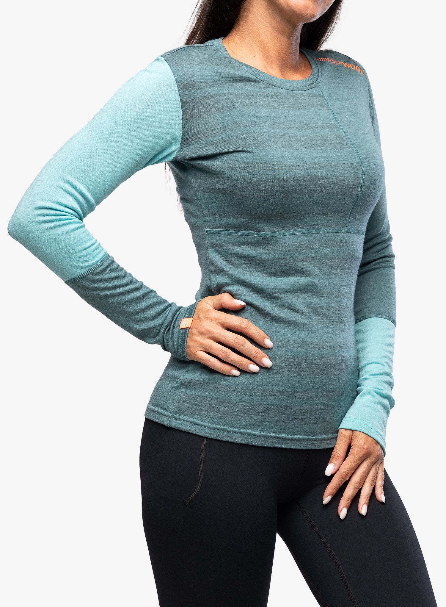 Funkční mikina dámská Ortovox 185 Rock N Wool Long Sleeve - arctic grey