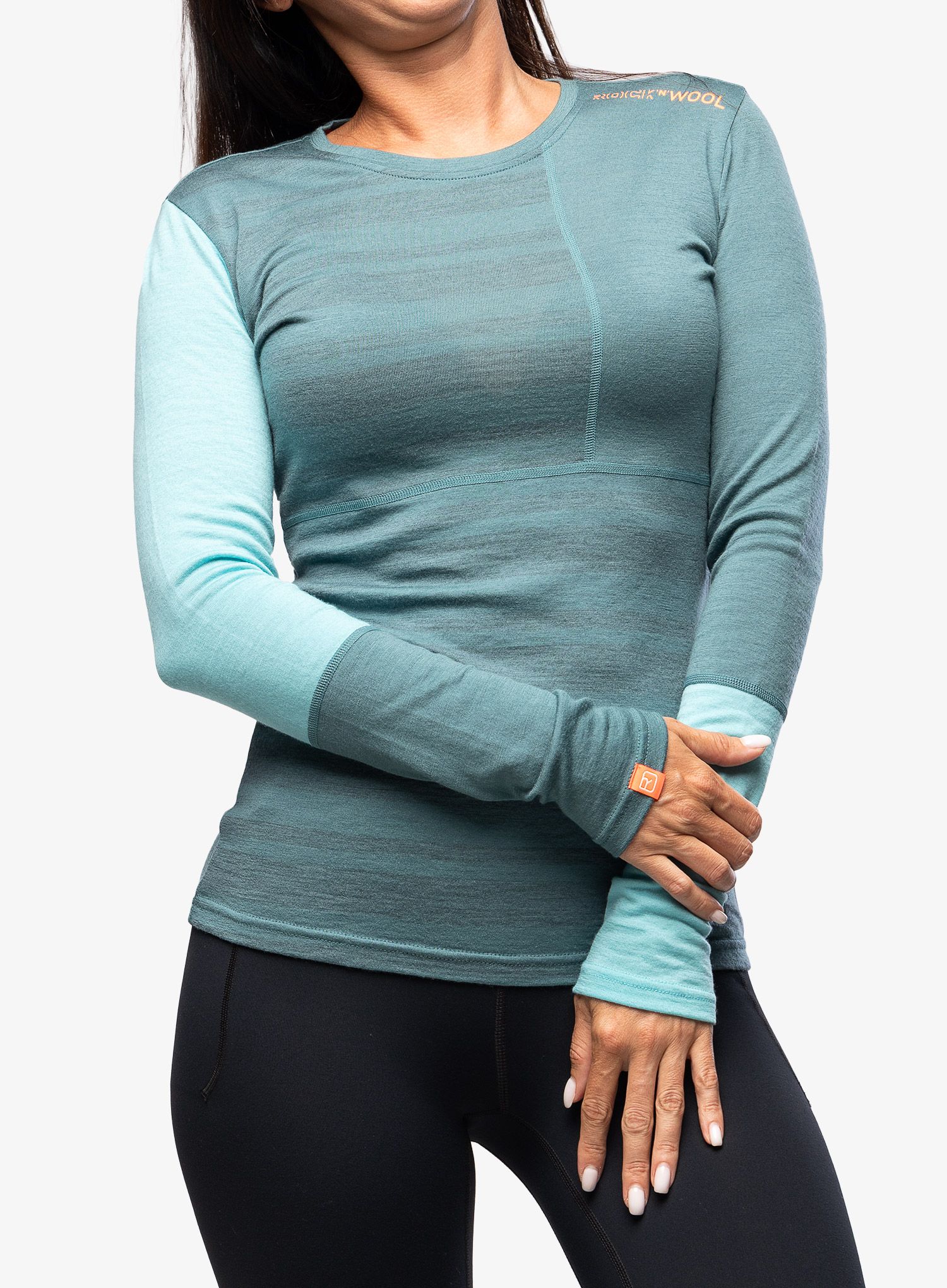 Funkční mikina dámská Ortovox 185 Rock N Wool Long Sleeve - arctic grey