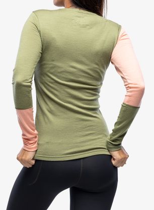Funkční mikina dámská Ortovox 185 Rock N Wool Long Sleeve - wild herbs