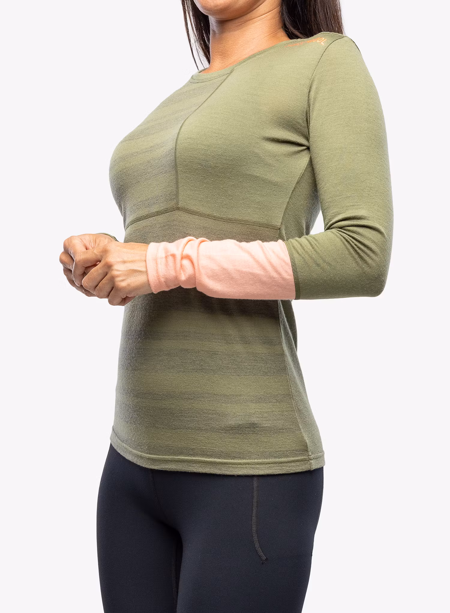 Funkční mikina dámská Ortovox 185 Rock N Wool Long Sleeve - wild herbs