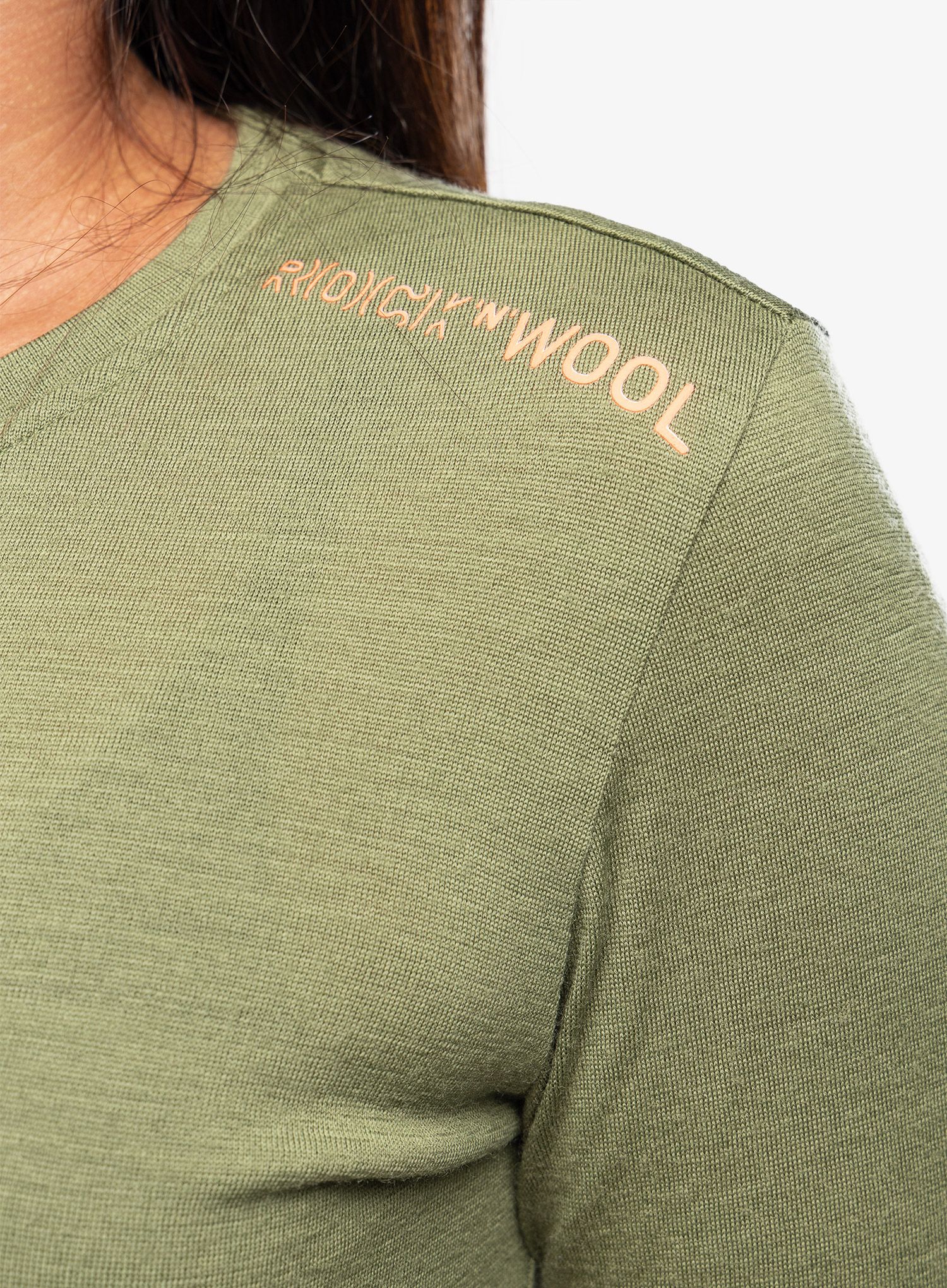 Funkční mikina dámská Ortovox 185 Rock N Wool Long Sleeve - wild herbs