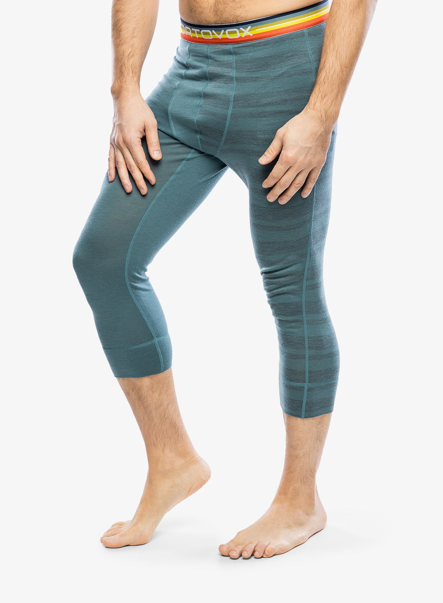 Termolegíny Ortovox 185 Rock N Wool Short Pants - arctic grey