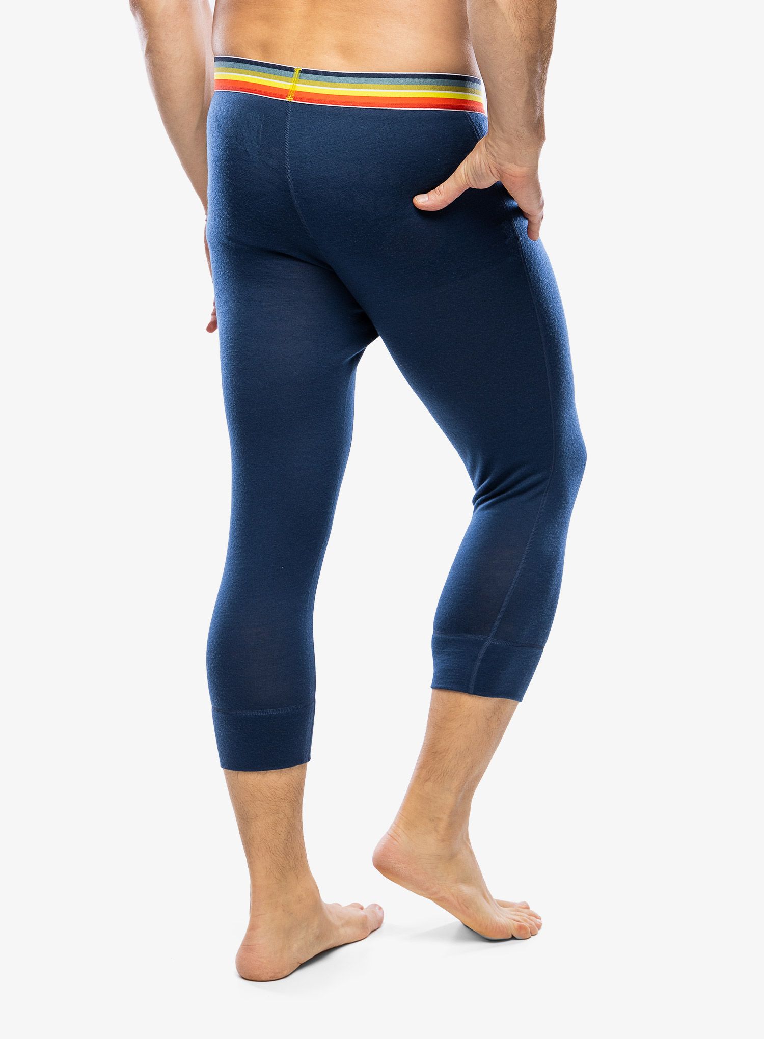 Termolegíny Ortovox 185 Rock N Wool Short Pants - deep ocean