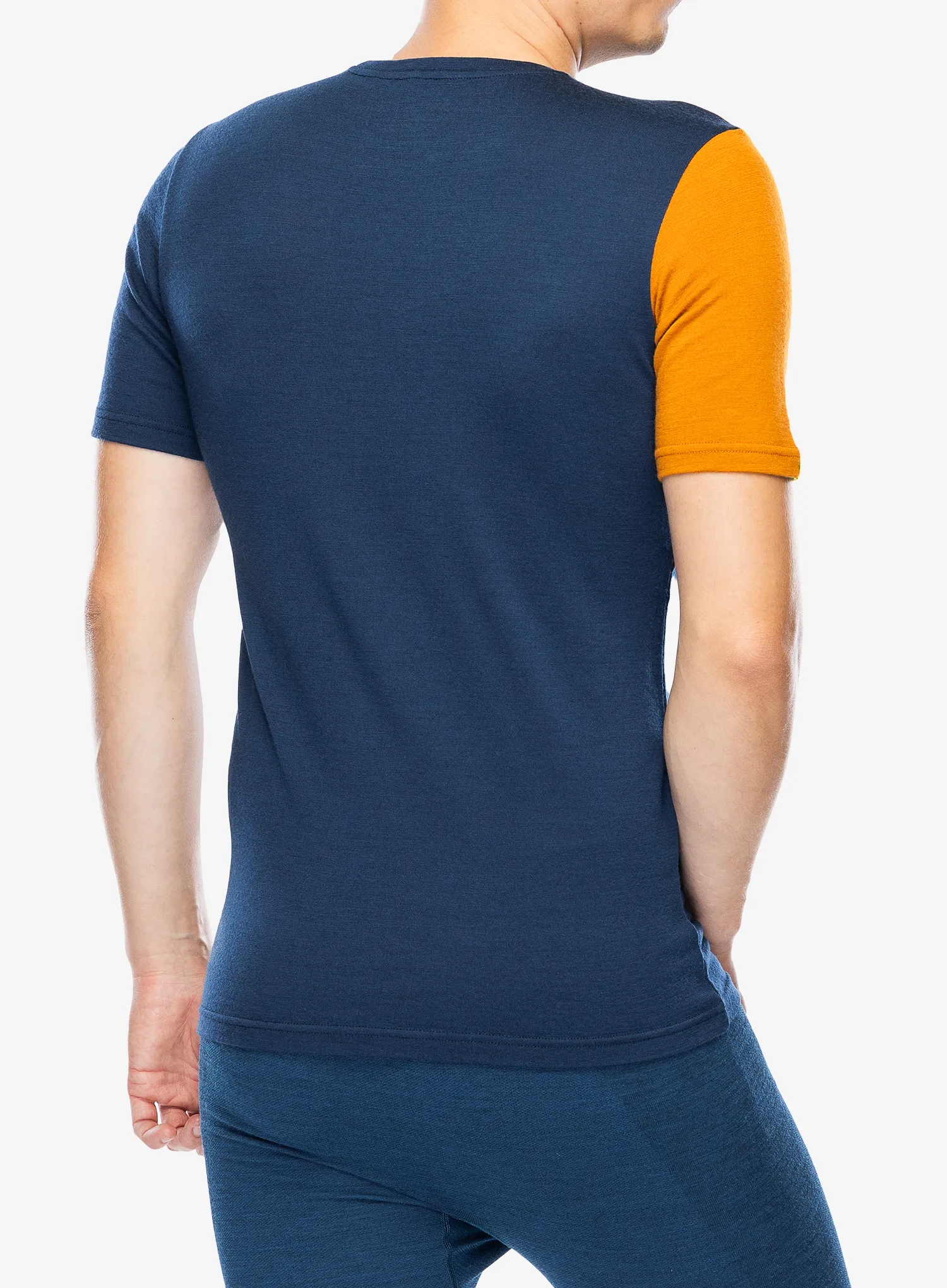 Termotriko Ortovox 185 Rock N Wool Short Sleeve - deep ocean