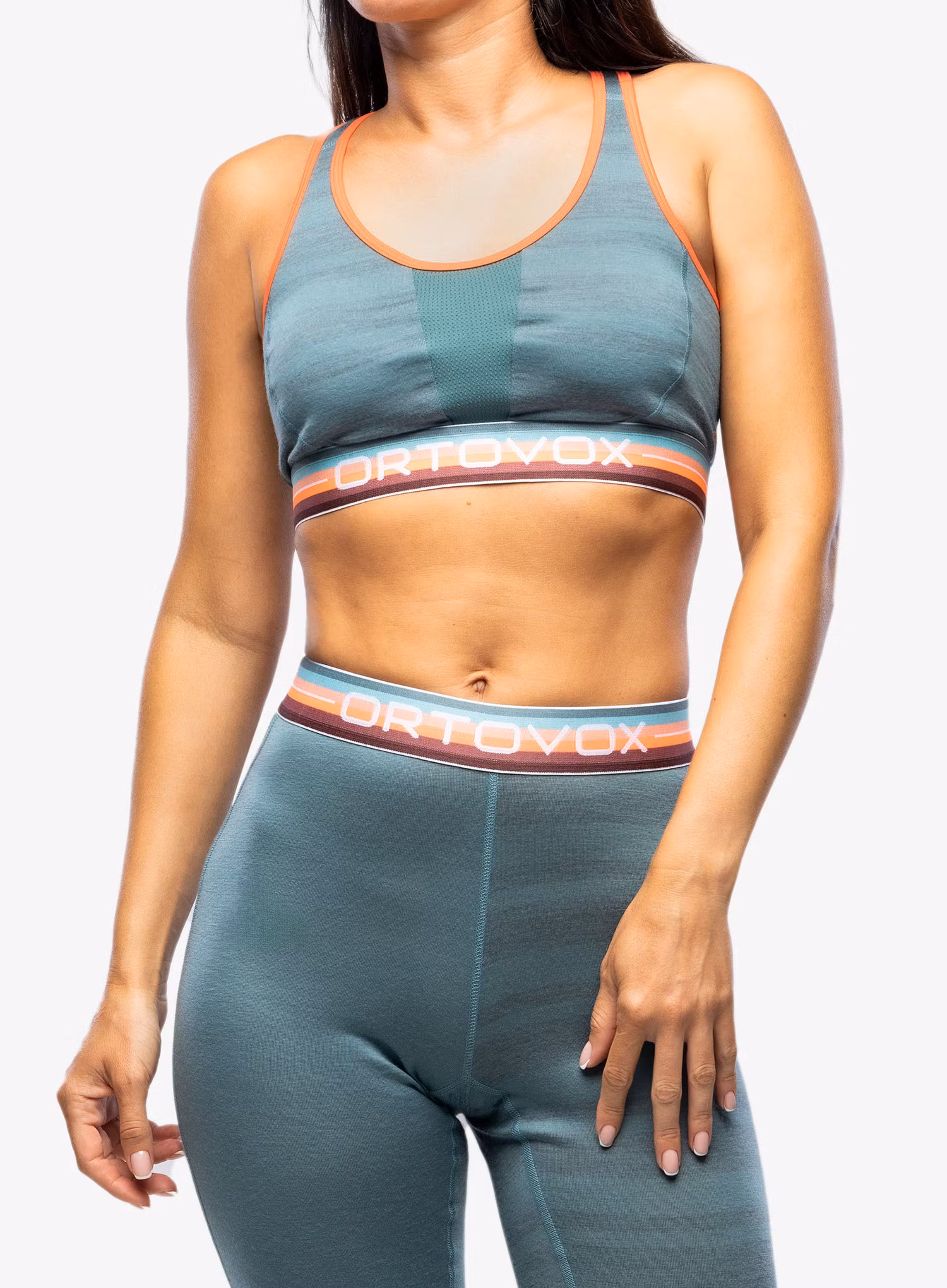 Sportovní podprsenka Ortovox 185 Rock N Wool Sport Top - arctic grey
