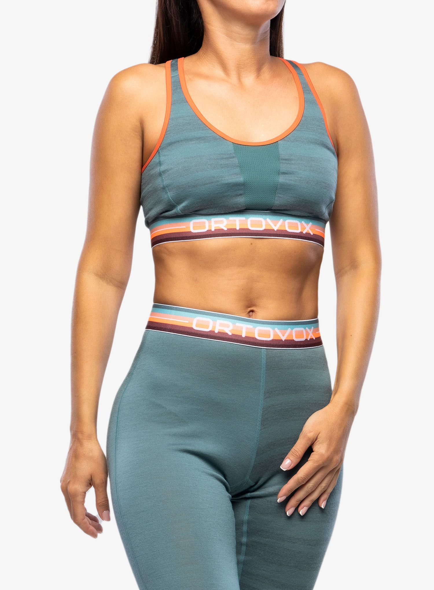Sportovní podprsenka Ortovox 185 Rock N Wool Sport Top - arctic grey