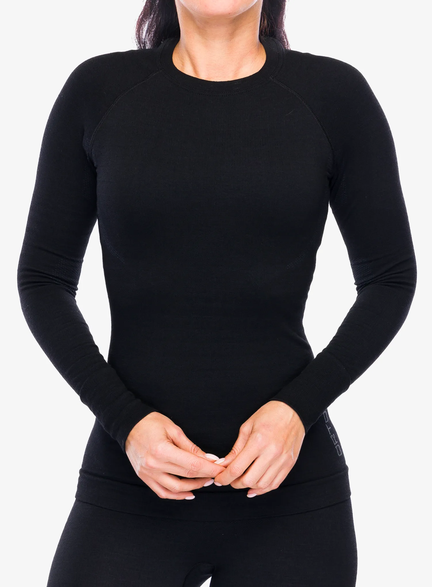 Dámská funkční mikina Ortovox 230 Competition Long Sleeve - black raven