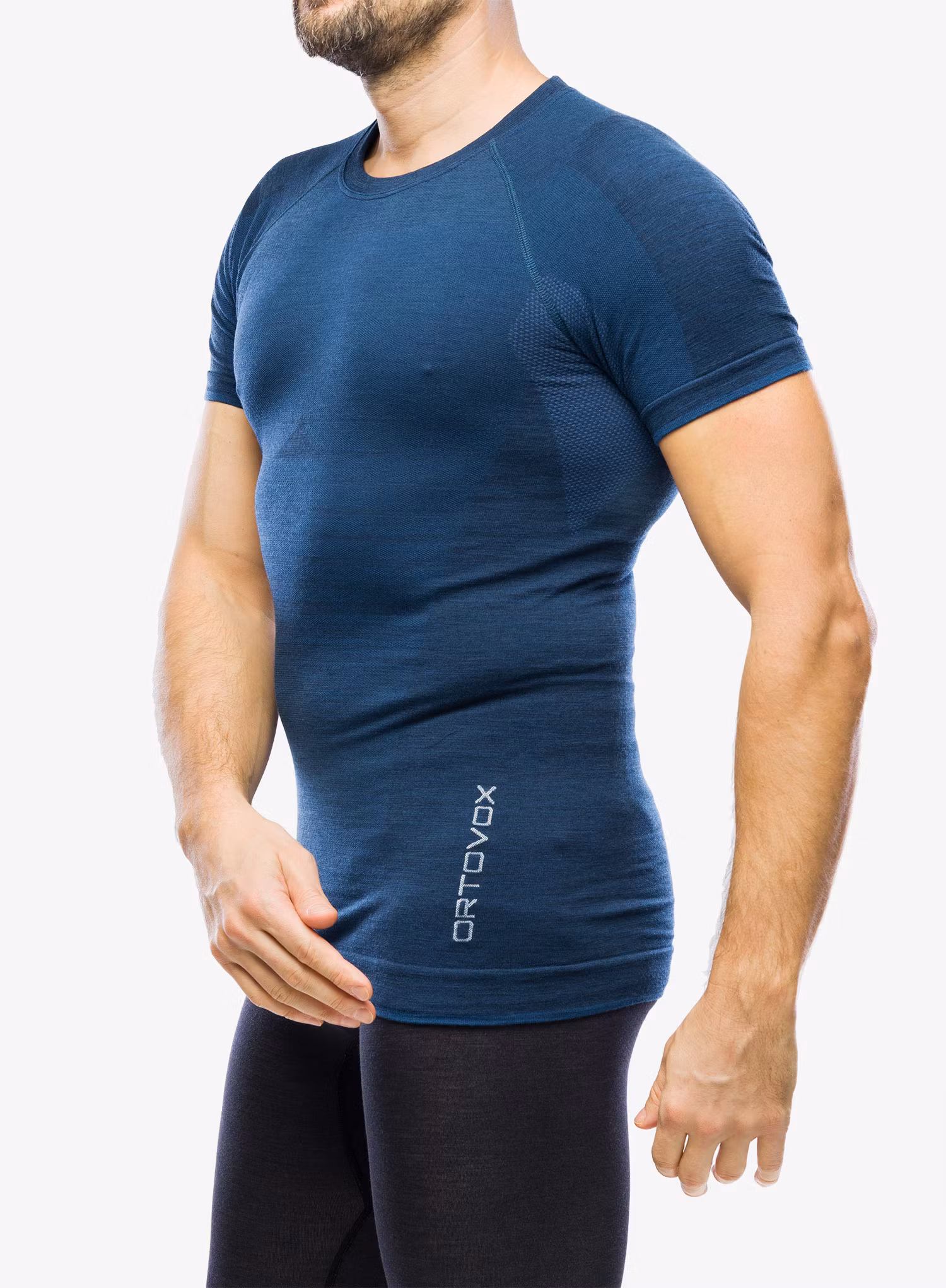Termo triko pánské Ortovox 230 Competition Short Sleeve - petrol blue