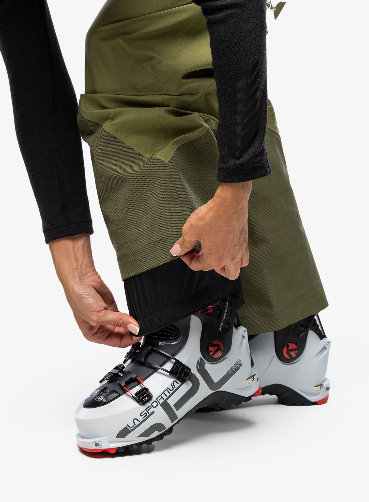 Kalhoty dámské Ortovox 3L Deep Shell Bib Pants - wild herbs