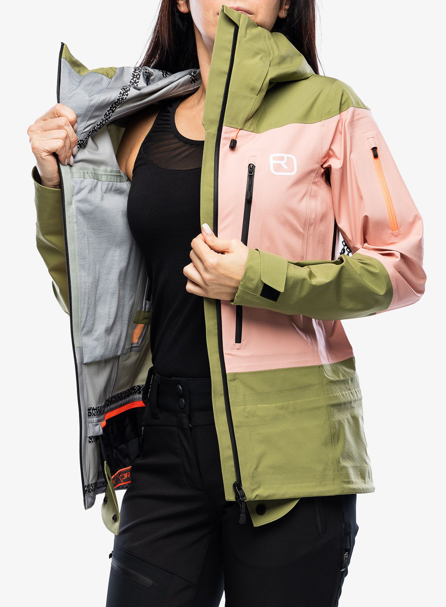 Dámská bunda Ortovox 3L Deep Shell Jacket - wild herbs
