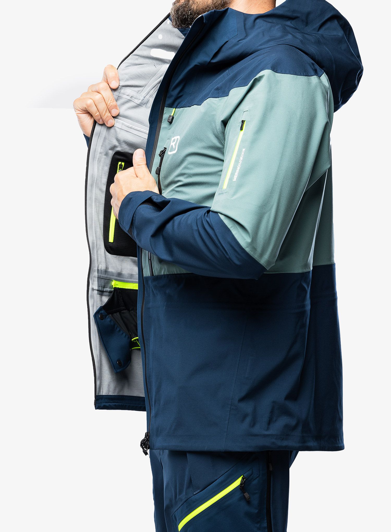 Bunda Ortovox 3L Guardian Shell Jacket - deep ocean