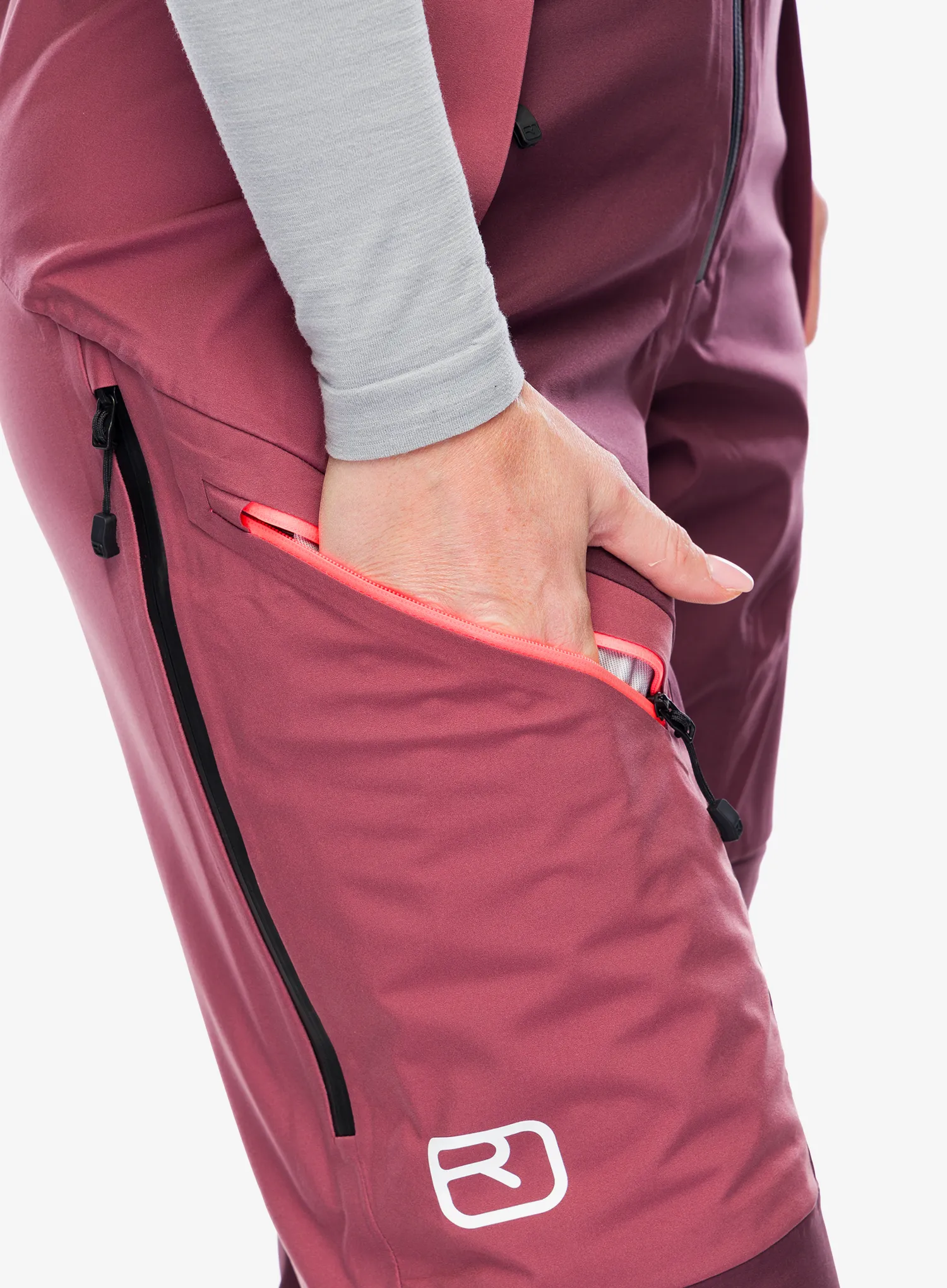 Kalhoty dámské Ortovox 3L Guardian Shell Pants - winetasting