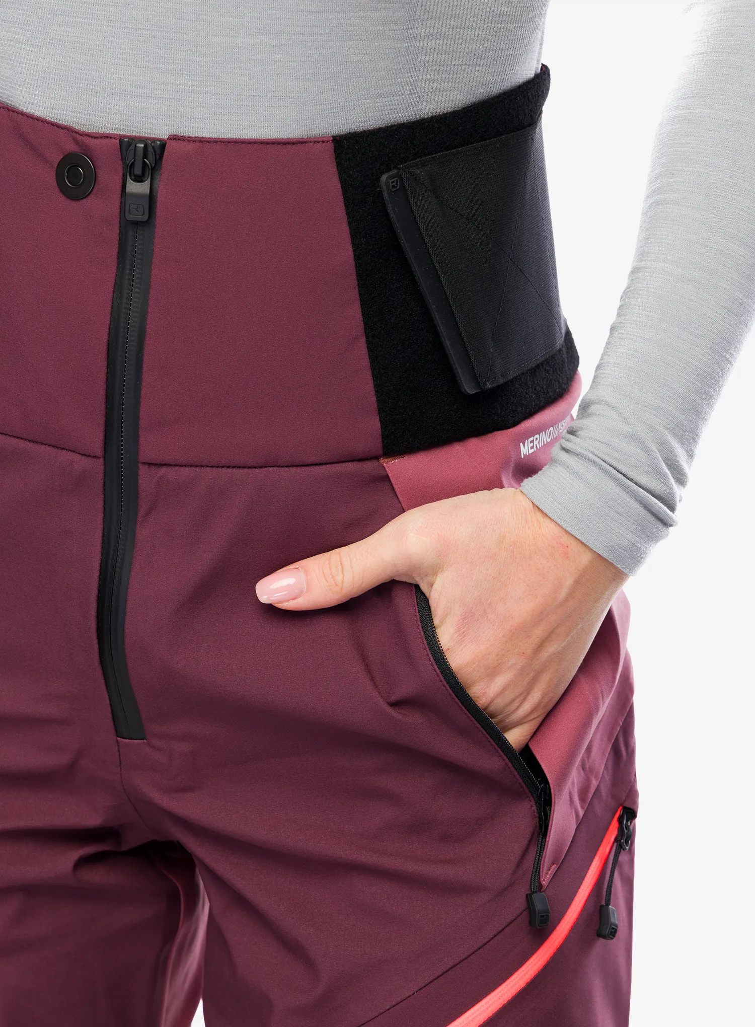Kalhoty dámské Ortovox 3L Guardian Shell Pants - winetasting