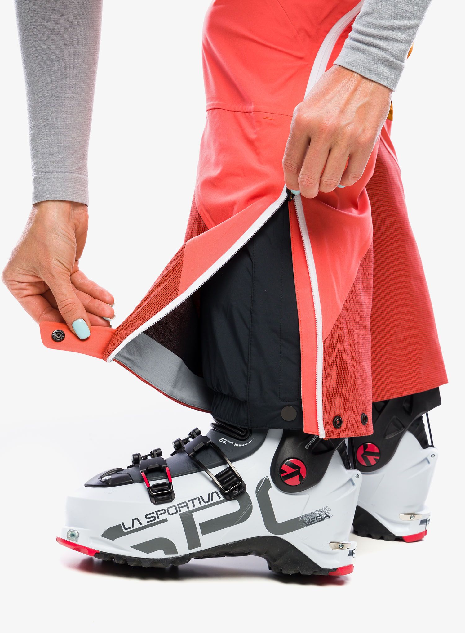 Skialpové kalhoty dámské Ortovox 3L Ortler Pants - coral
